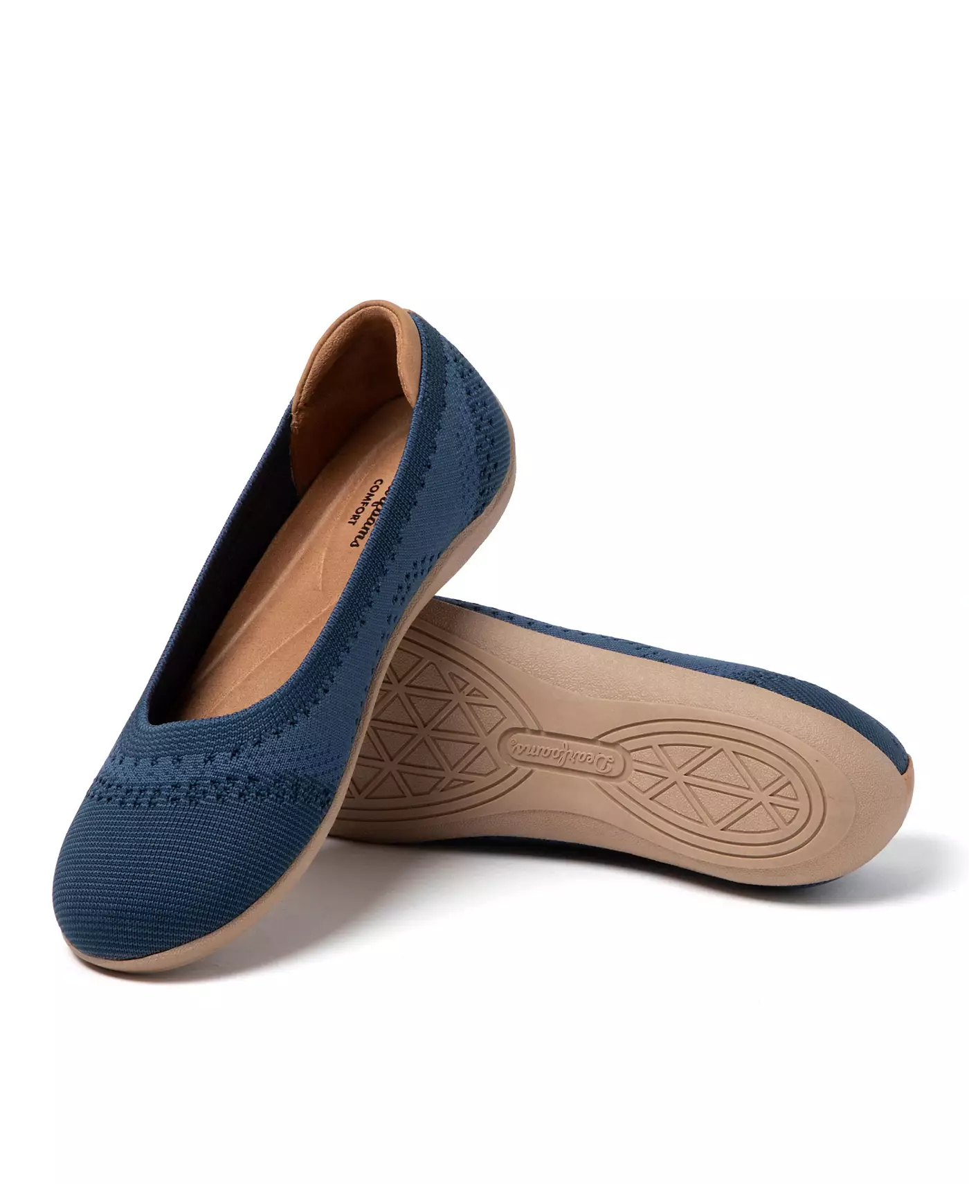 Женские балетки Dearfoams Misty Ballet Flat Lightweight Slip Ons