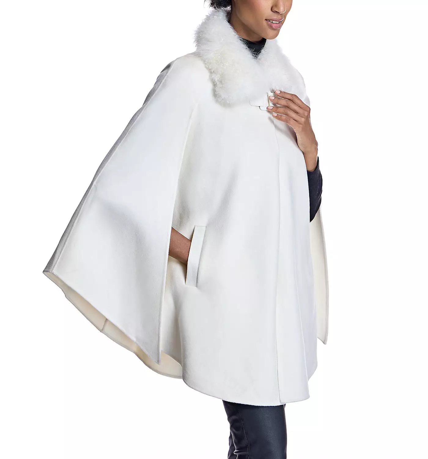 Кашемировая накидка для женщин Julia & Stella By Maximilian с пряжкой