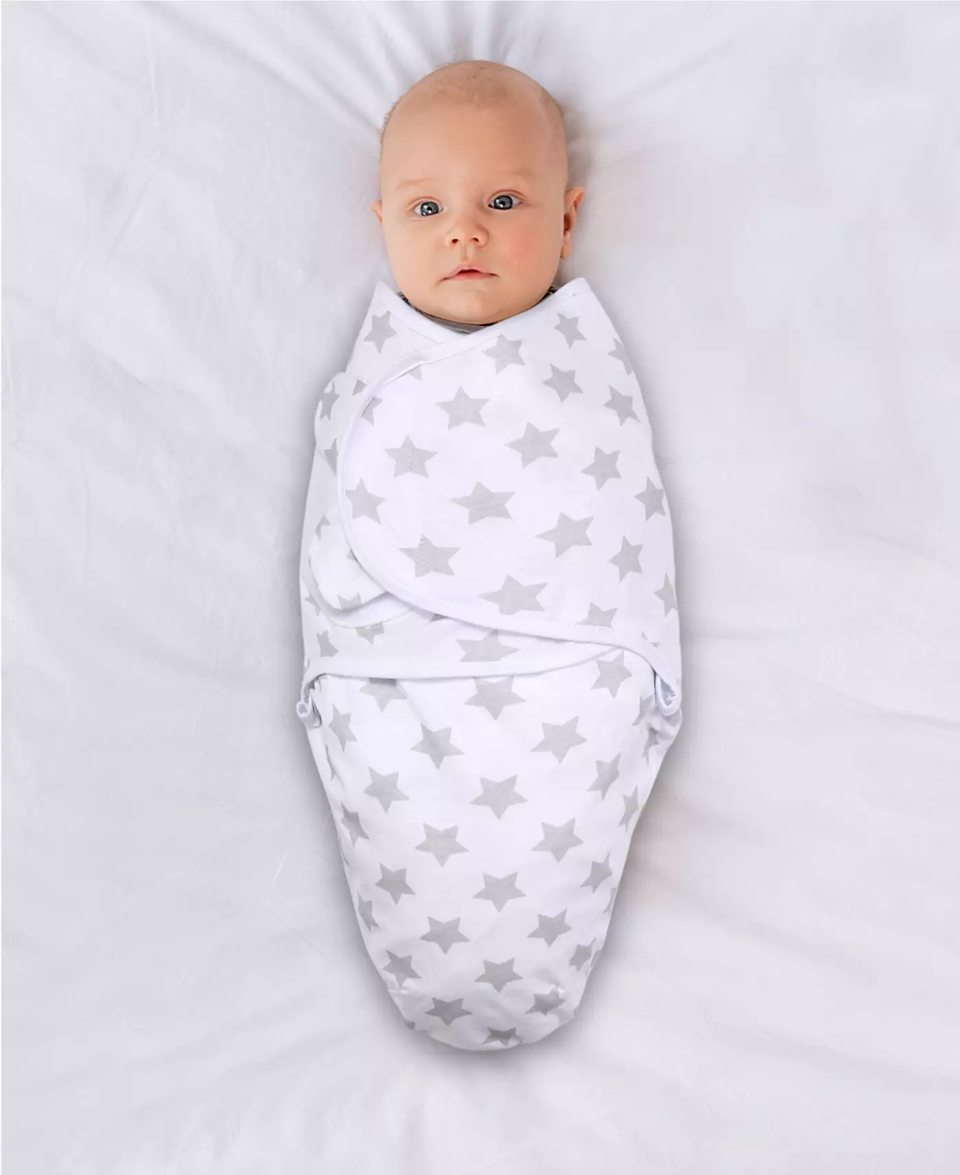 Пеленки для новорожденных девочек Peanutshell, набор из 3 штук, розовые цветочные звезды