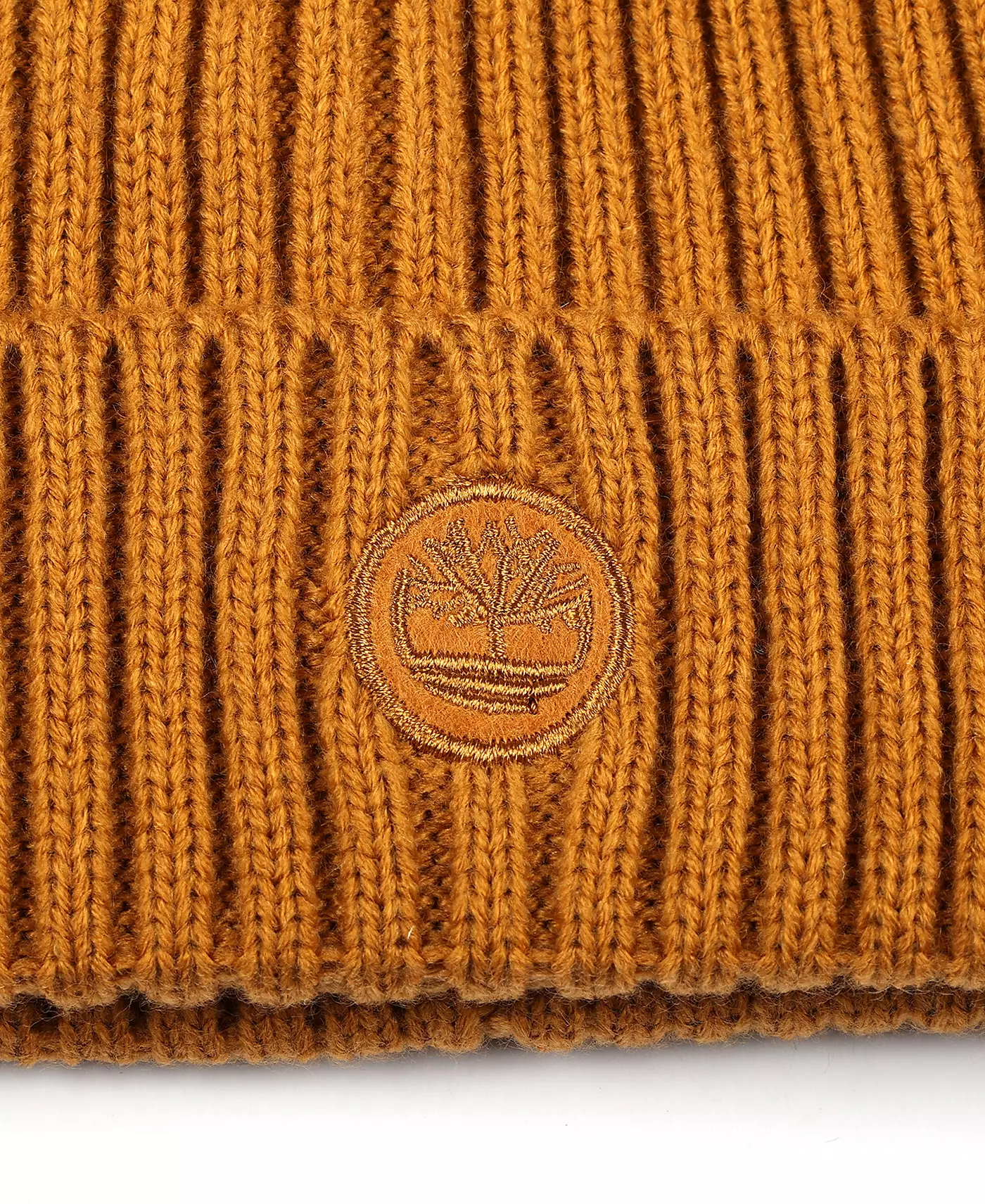 Мужская шапка-бини Timberland с вышитым логотипом и ребристыми манжетами