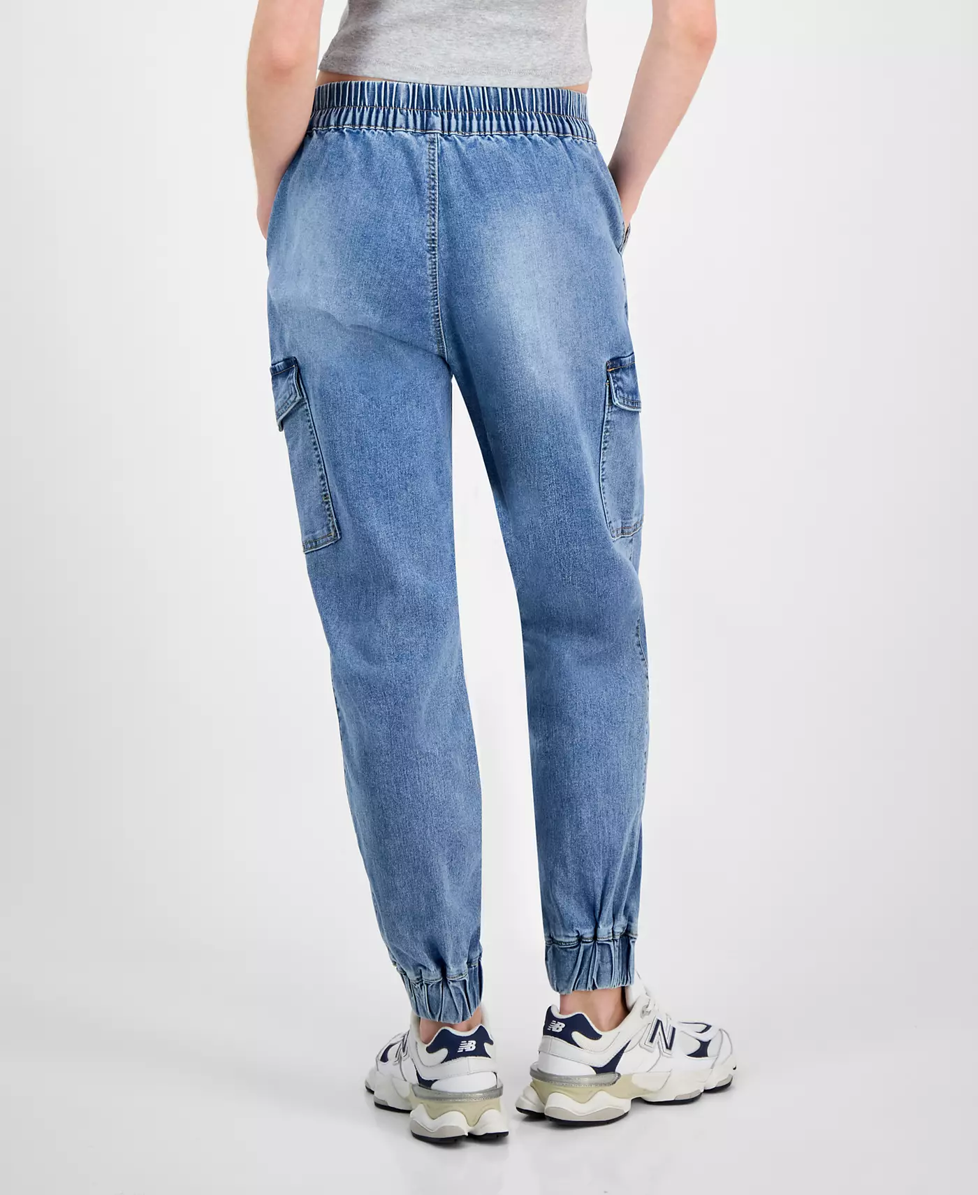 Джинсы-джоггеры Madden Girl Juniors со средней посадкой и двумя пуговицами