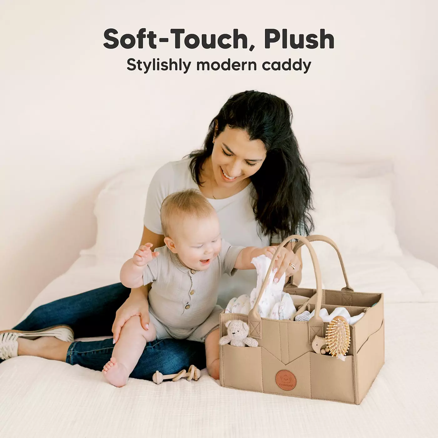 KeaBabies Оригинальный органайзер для детских подгузников, большой органайзер для хранения вещей в детской комнате, пеленальный столик