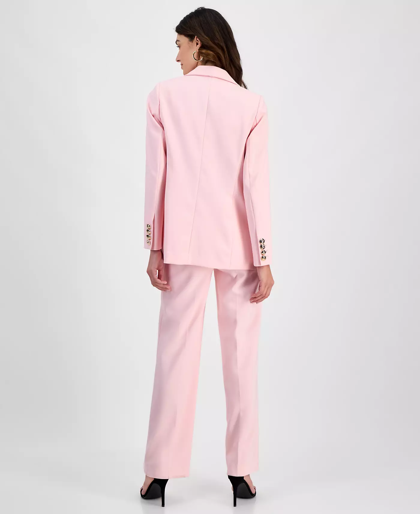 Блузка Anne Klein в горошек с вырезом-лодочкой