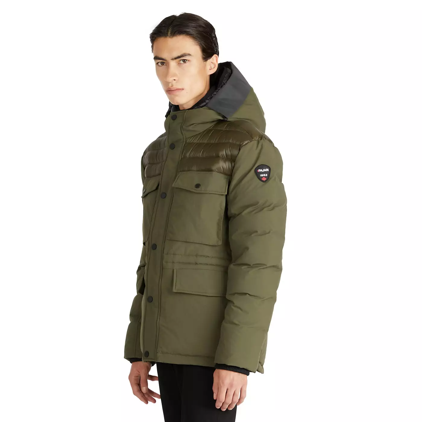 Пальто-парка Pajar Mikkel из смешанной ткани со съемным внутренним капюшоном