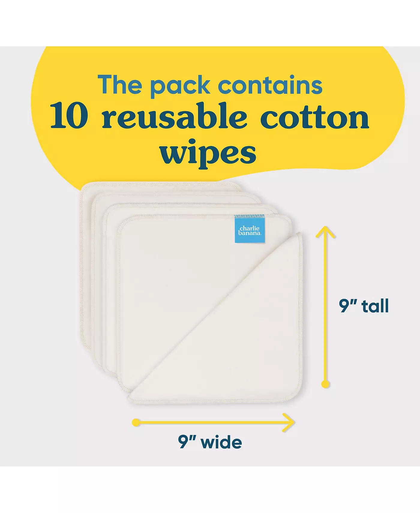 Салфетки из органического хлопка Charlie Banana 10