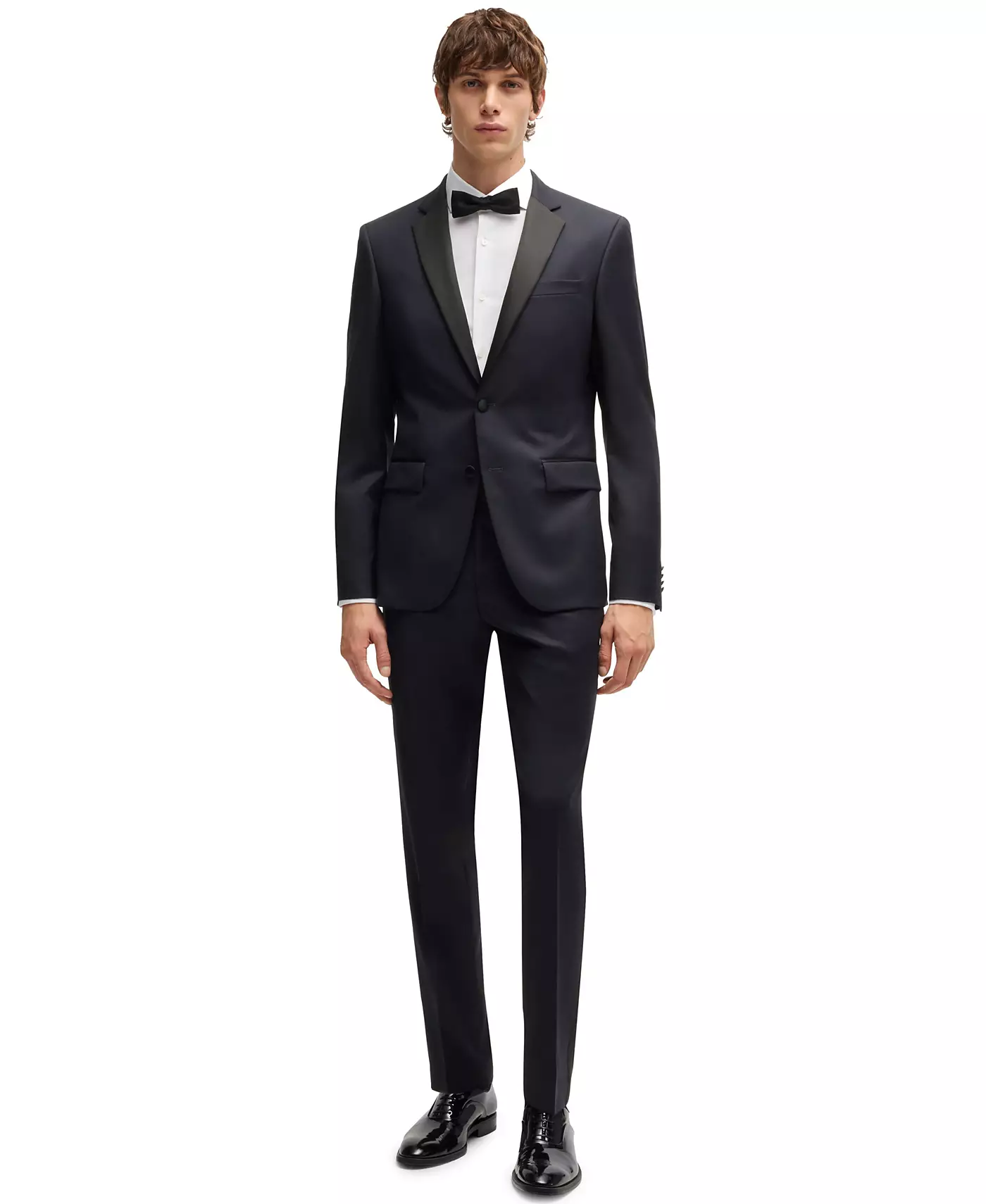 Мужской приталенный смокинг Hugo Boss