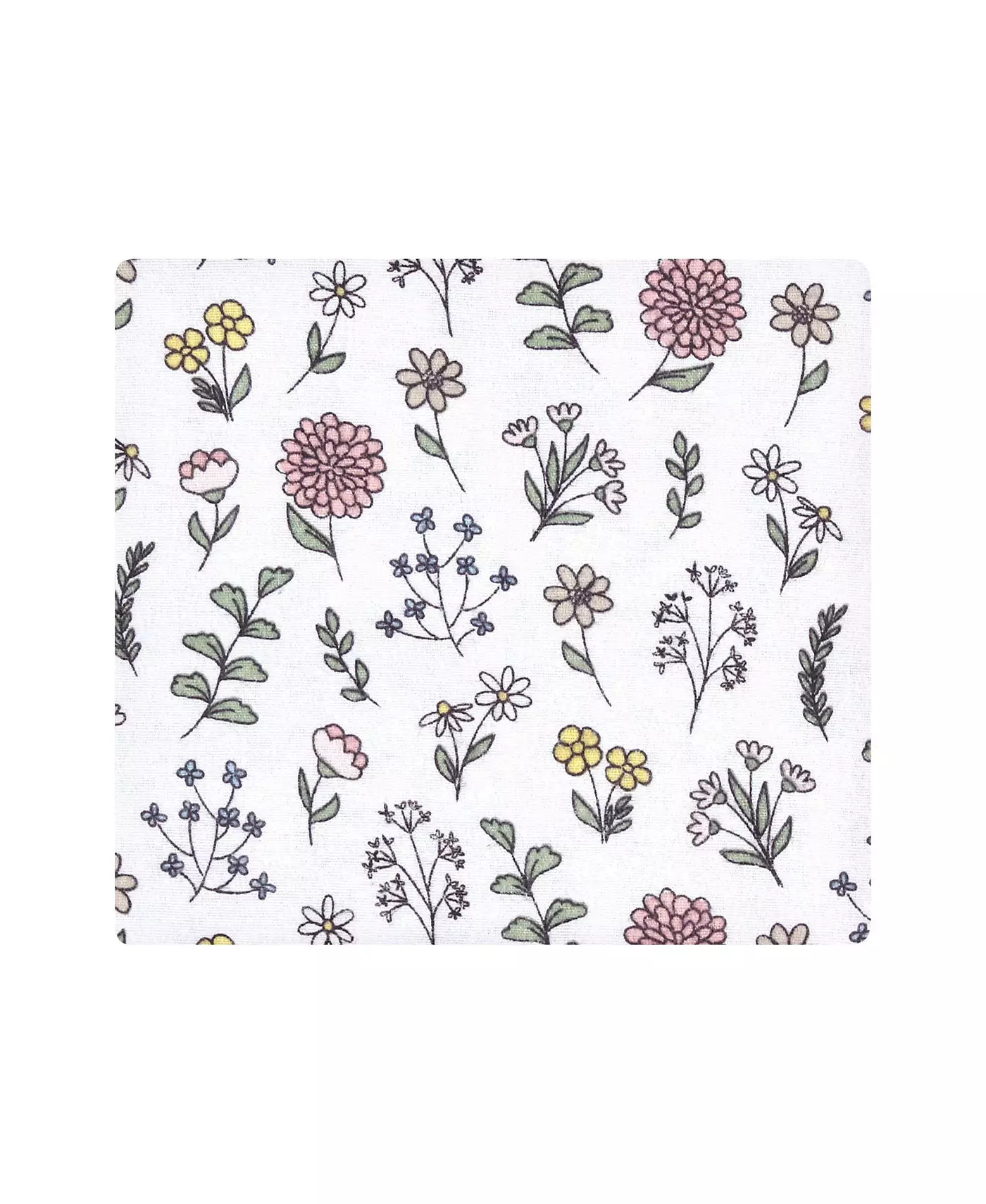 Комплект одеял для новорожденных девочек Hudson Baby из хлопка и полиэфирной фланели, Dandelion Wish, один размер