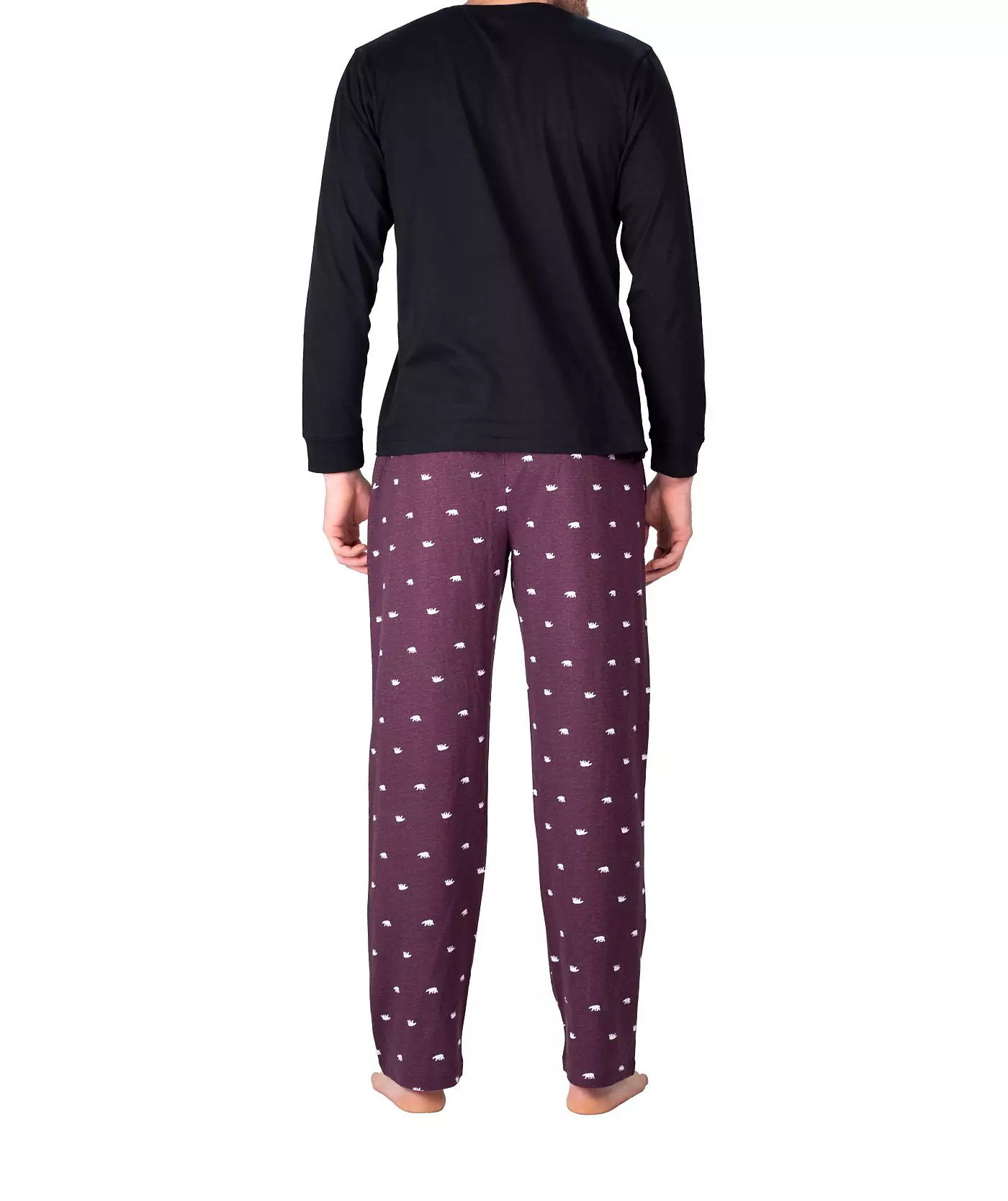 Мужской трикотажный пижамный комплект SLEEPHERO с длинными рукавами