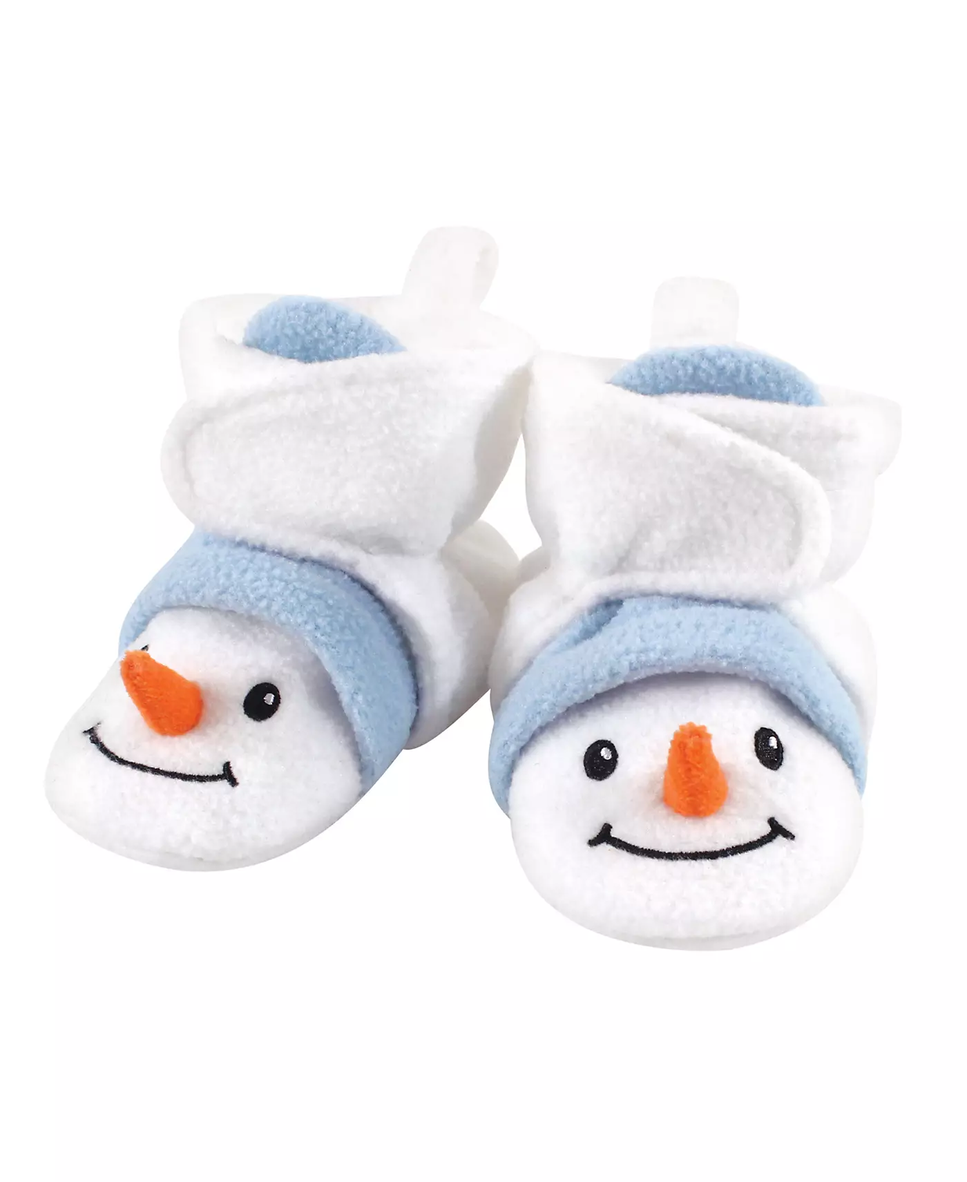 Hudson Baby Baby Boys Hudson Cozy Fleece Booties, Snowman, 0-6 месяцев