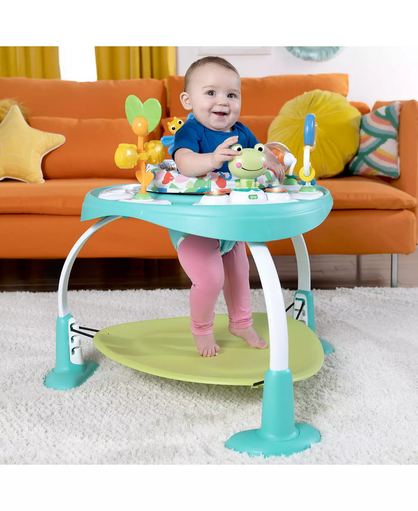 Bright Starts Bounce Bounce Baby™ 2-в-1 игровой столик-прыгун - Playful Pond™