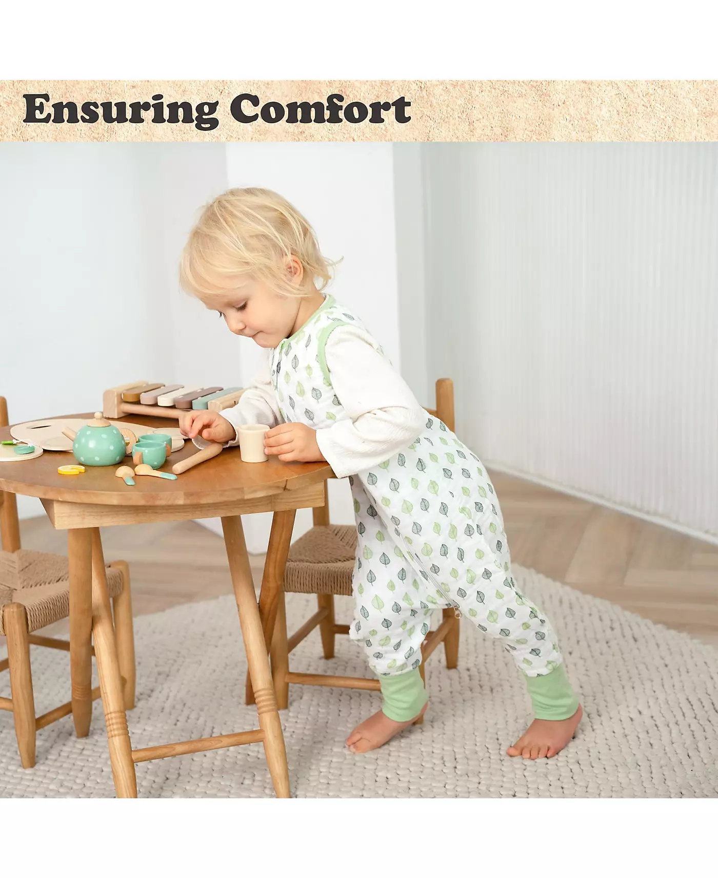 Bublo Baby Спальный мешок для малышей с ножками - 3T-4T Одеяло для ношения - Муслиновый спальный мешок с ножками - 0,5 TOG