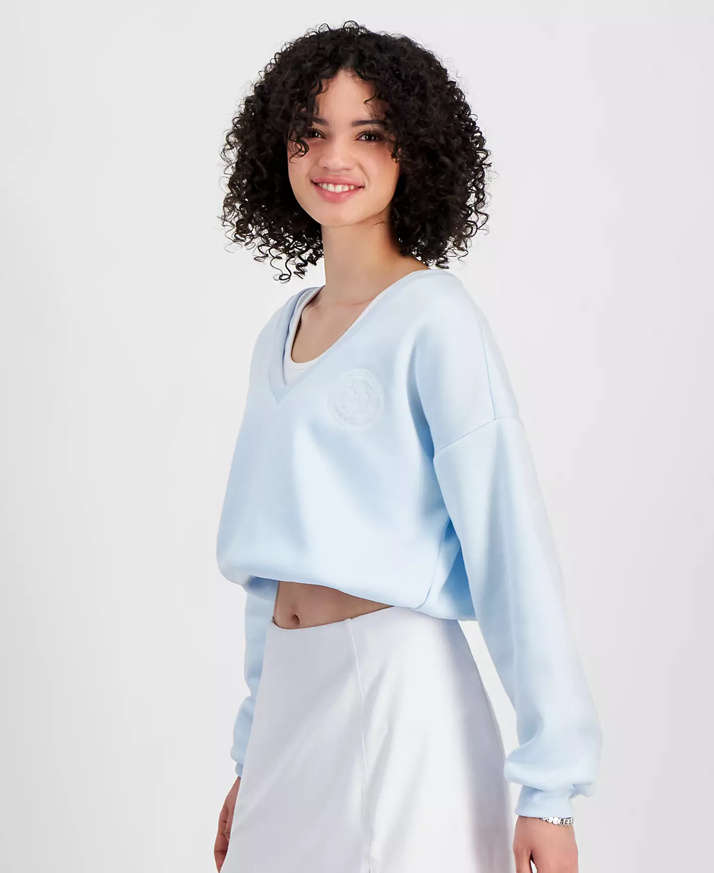 Спортивная флисовая толстовка Madden Girl Juniors Twofer Bubble Hem