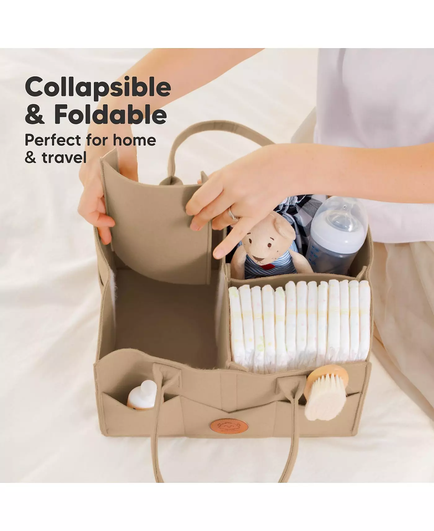 KeaBabies Оригинальный органайзер для детских подгузников, большой органайзер для хранения вещей в детской комнате, пеленальный столик