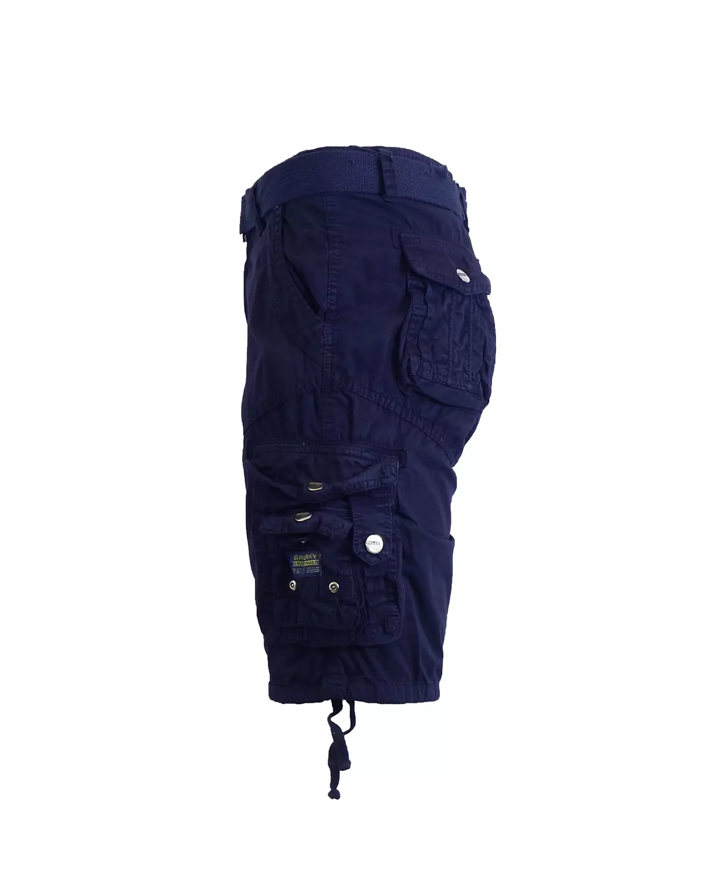 Мужские шорты-карго Galaxy By Harvic с поясом и плоским передним карманом из твила с эффектом стирки