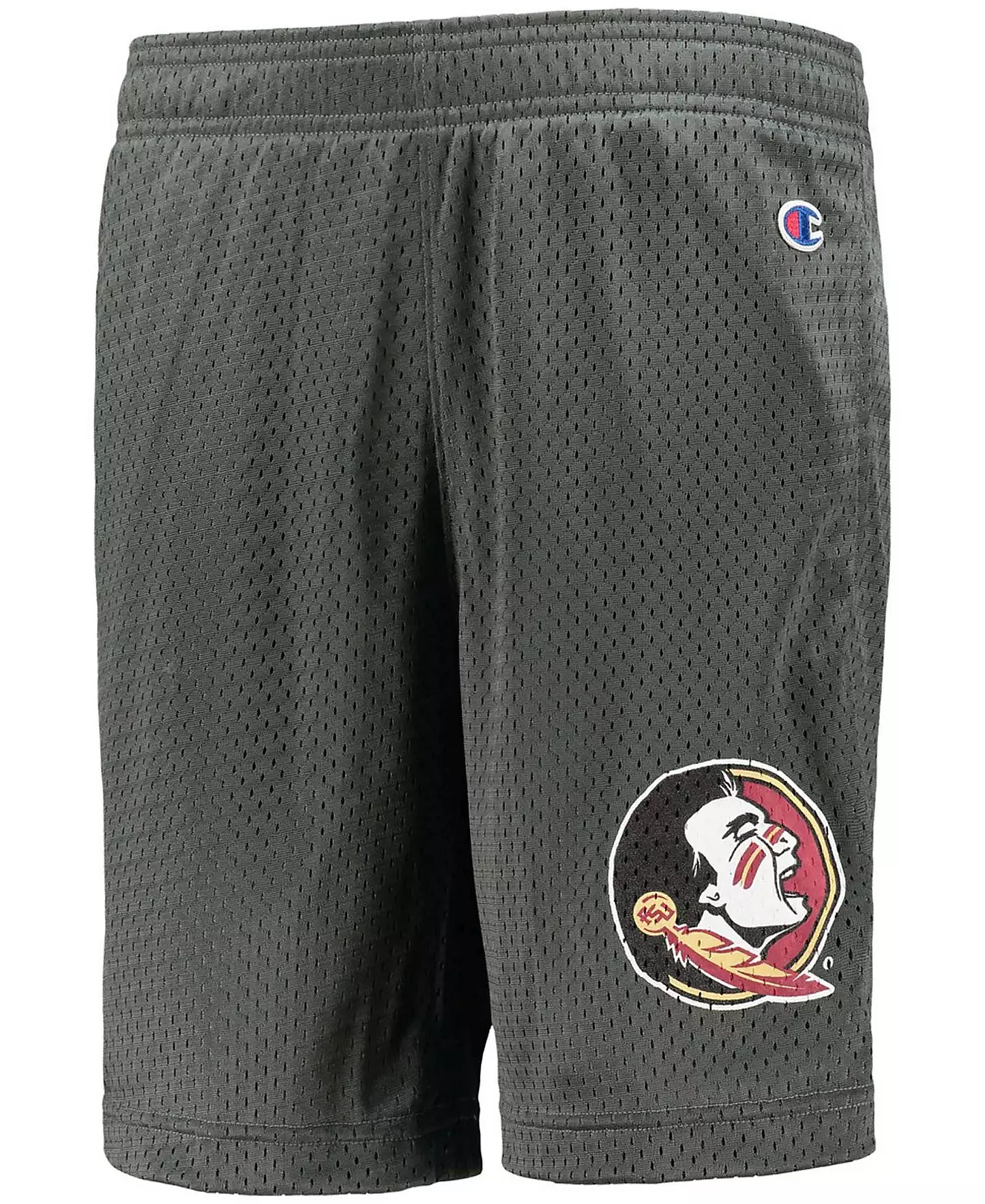 Champion Большие мальчики и девочки темно-серые шорты Florida State Seminoles Classic Mesh