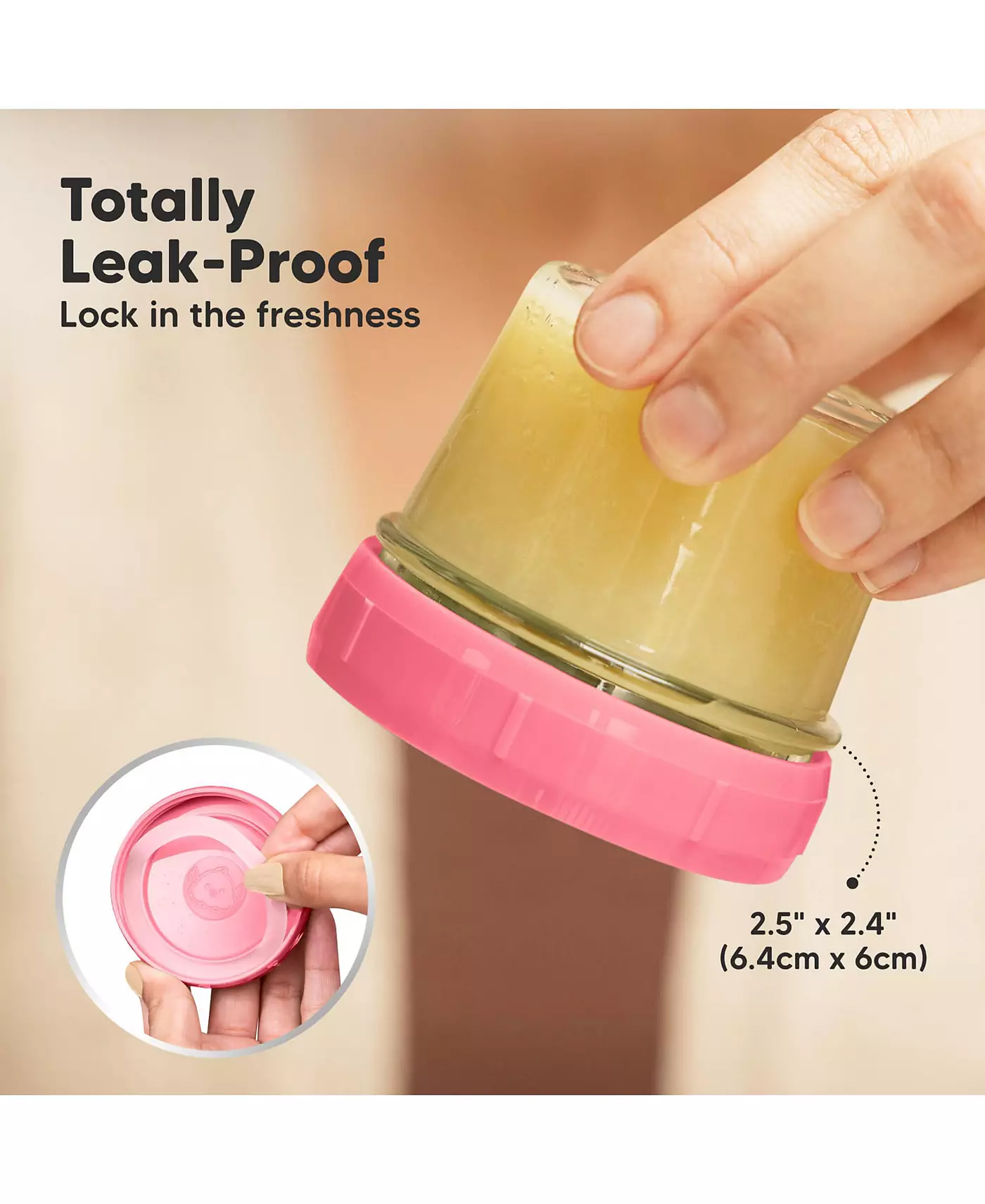 Контейнеры для хранения детского питания KeaBabies 12 шт., 4 унции, герметичные, стеклянные банки для детского питания без содержания бисфенола А для кормления