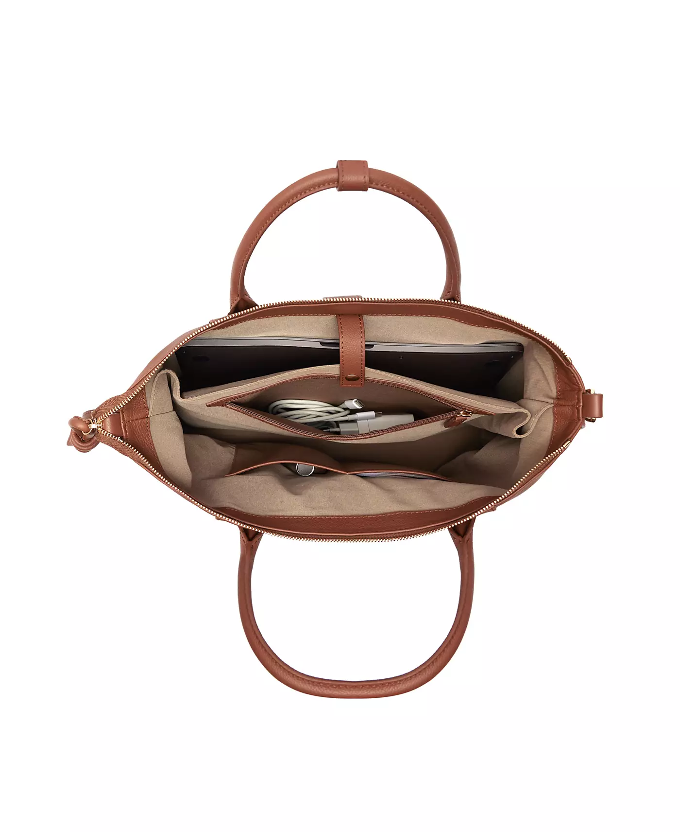 Большой кожаный рюкзак-тоут Esin Akan Wimbledon