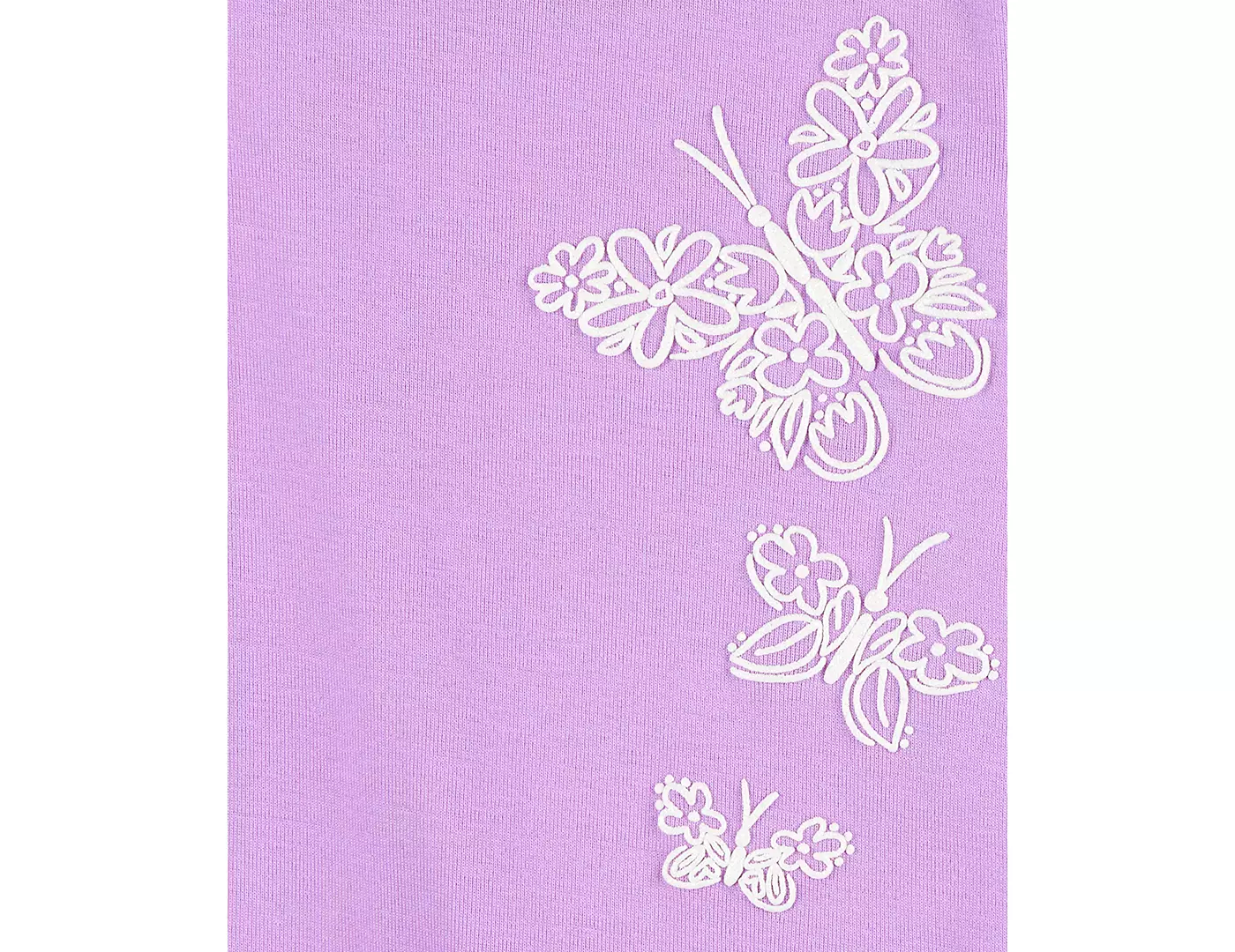 Пижама из хлопка для девочек с цветочным принтом и бабочками от Carter's, комплект из 4 предметов