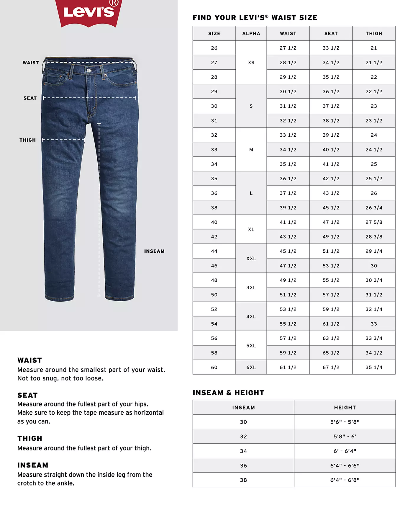 Мужские джинсы Levi's 506™ Comfort Straight-Leg Stretch