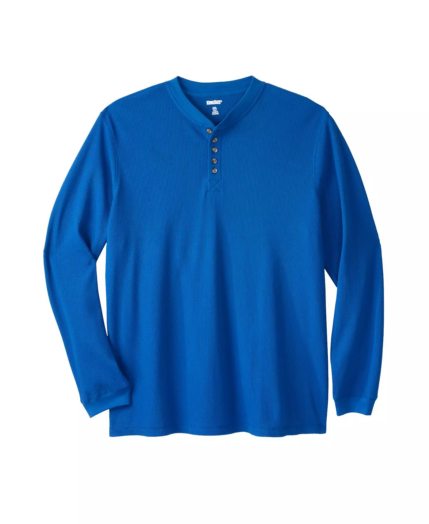 Футболка-хенли KingSize Big & Tall с вафельной вязкой и термостойкой отделкой