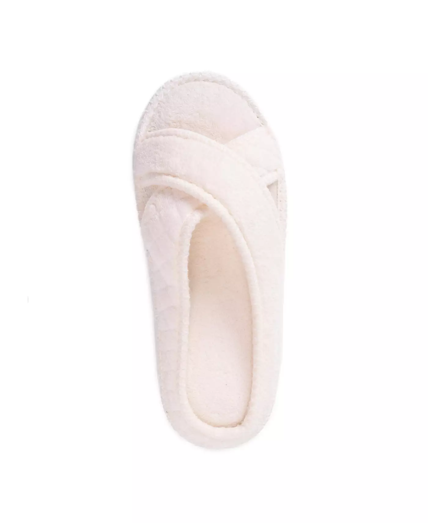 MUK LUKS женские тапочки Ada Crossband, Daisy White, большой размер