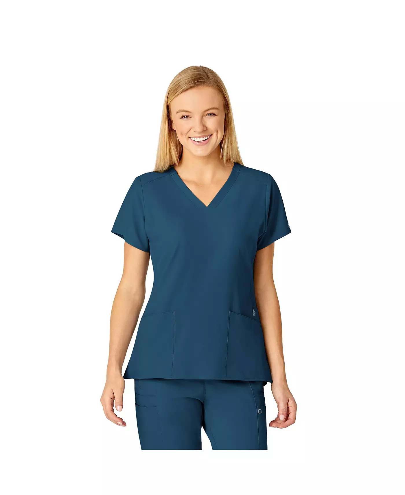 Женский топ Wink W123 Flex Back со стилизованным V-образным вырезом, красный, размер S Regular