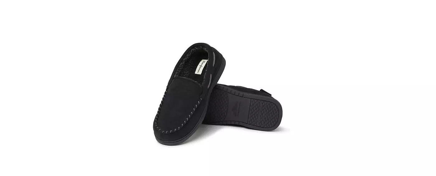 Мужские мокасины Dearfoams Keaton из микрозамши, домашние тапочки