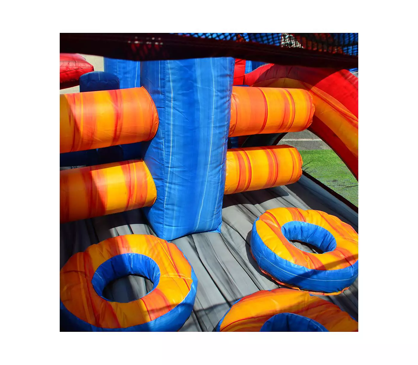 Jumporange Shadow - надувной батут с полосой препятствий для детей и взрослых с нагнетателем, коммерческий класс, всплывающие батуты, для использования на открытом воздухе и в помещении, качество аренды - (часть 1)