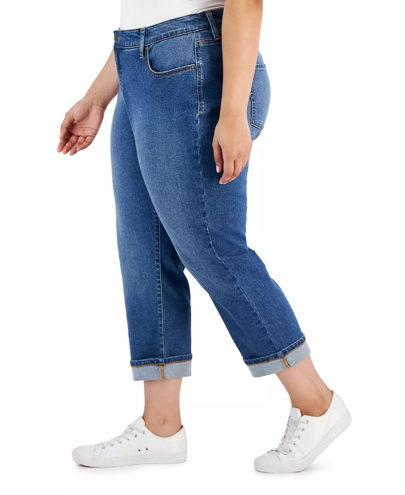 Джинсы-капри Style & Co Plus Size со средней посадкой Curvy