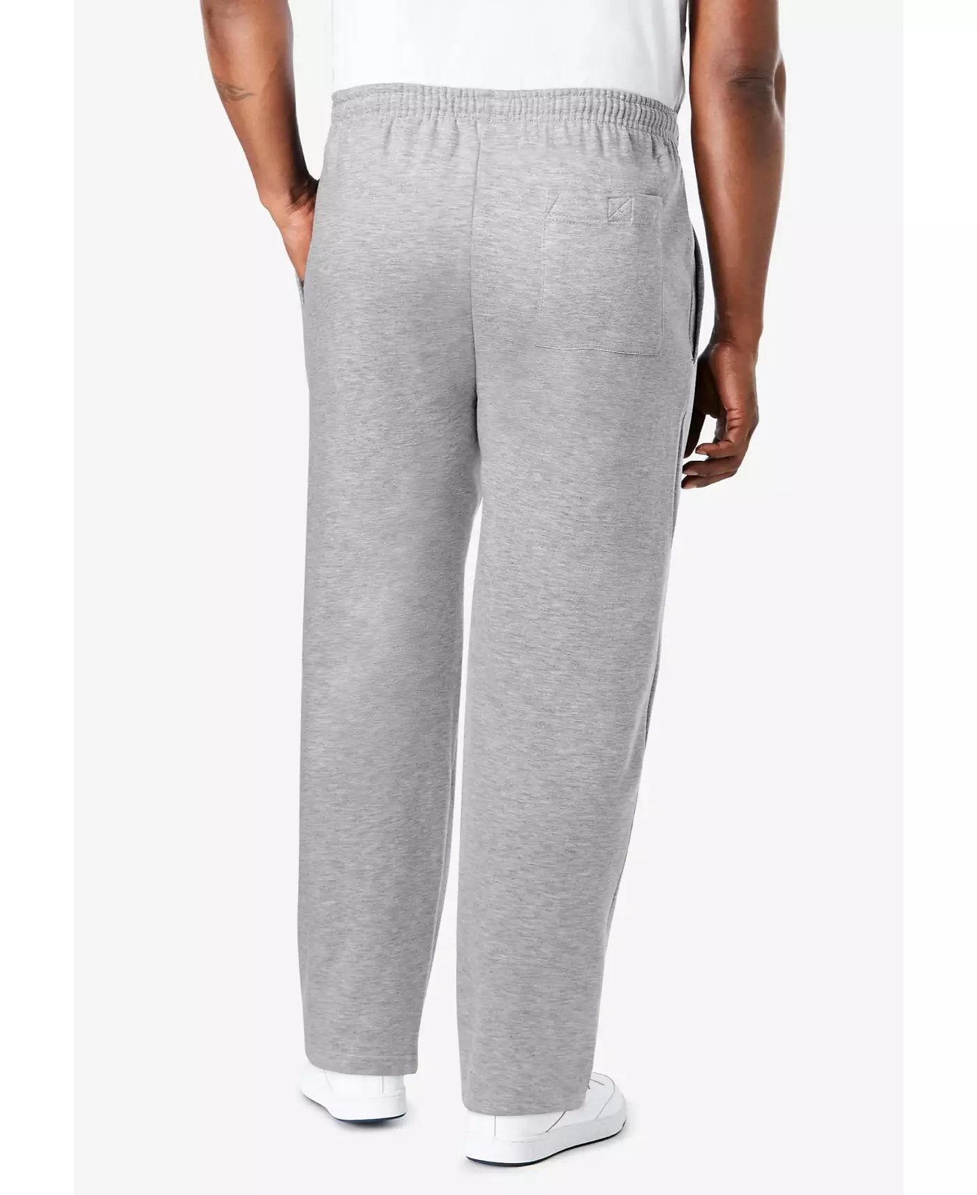 Спортивные штаны KingSize Big & Tall из флиса с открытым низом