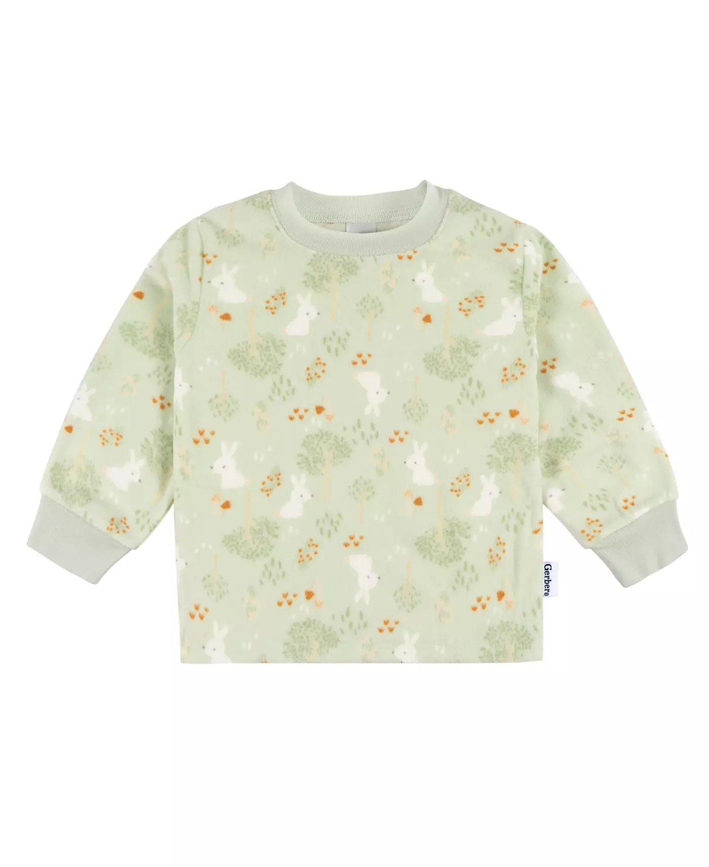 Пижама Gerber Baby Girls с длинными рукавами и штанами из флиса, 2 предмета