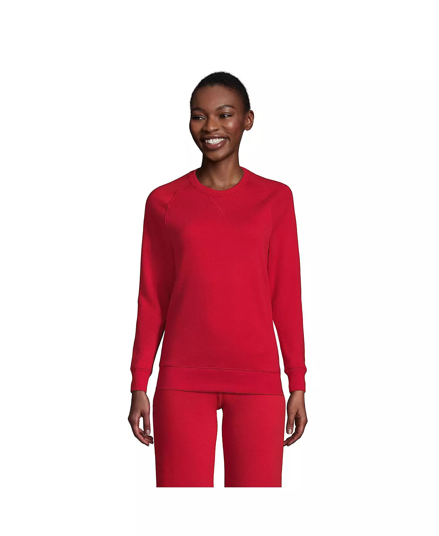 Мужская школьная форма Lands' End, взрослая, унисекс, свитшот с круглым вырезом