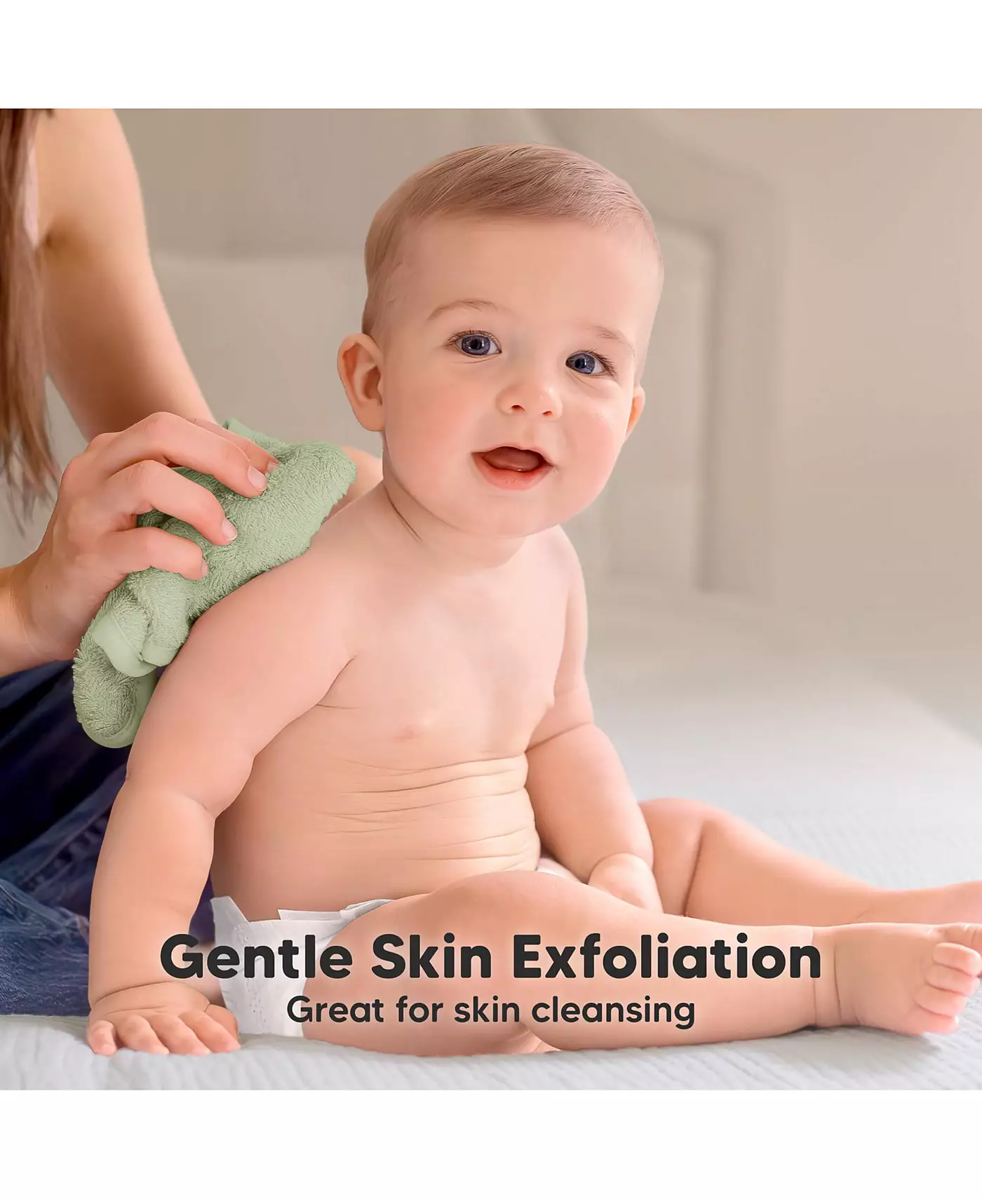 KeaBabies 6 упаковок роскошных детских мочалок, органические и мягкие детские мочалки, детские банные полотенца, салфетки для лица