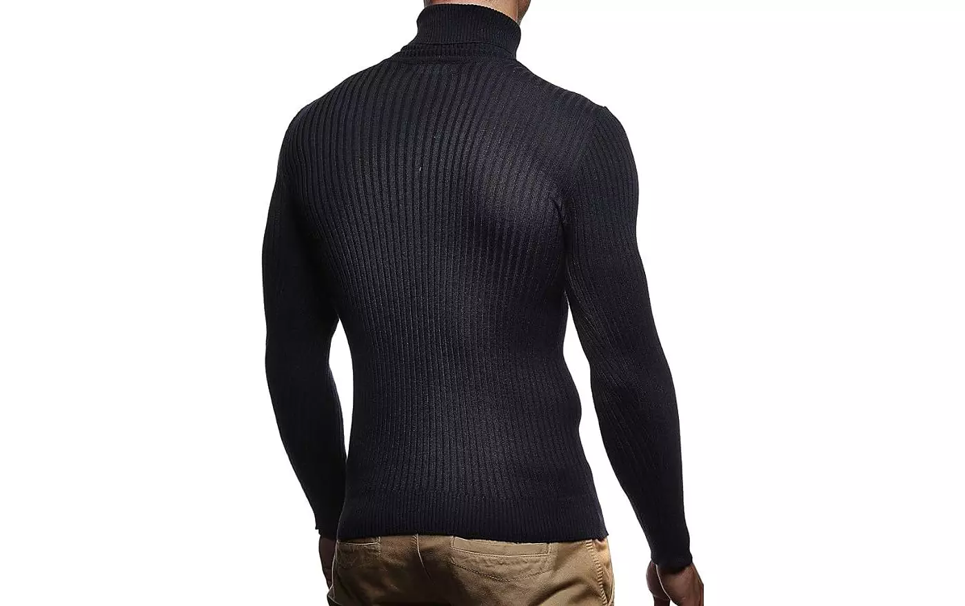 Мужской свитер Leif Nelson Turtleneck Slim Fit | Polo Neck Longsleeve | Водолазка с длинным рукавом для мужчин