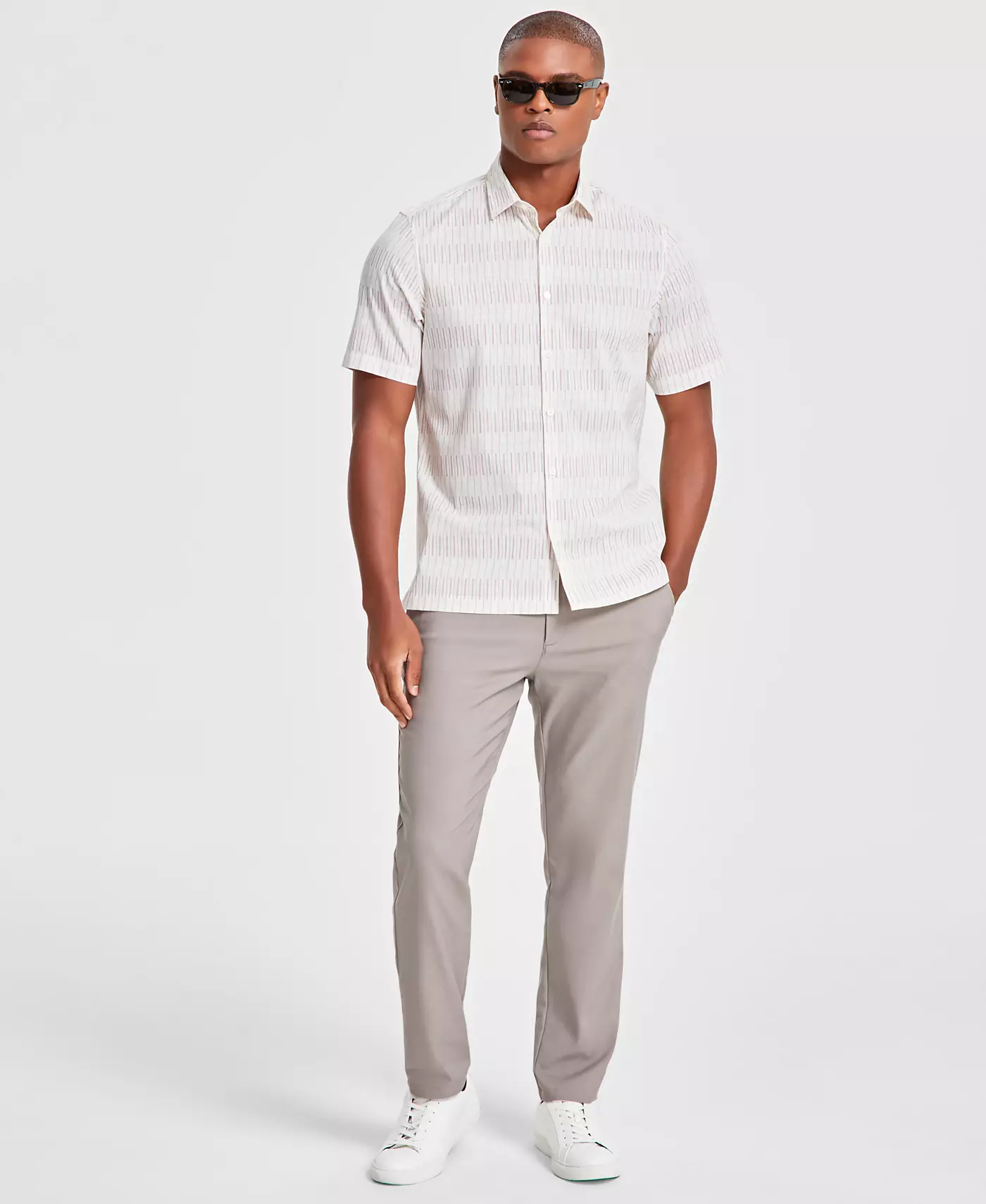 Мужская рубашка с коротким рукавом Alfani Printed, созданная для Macy's