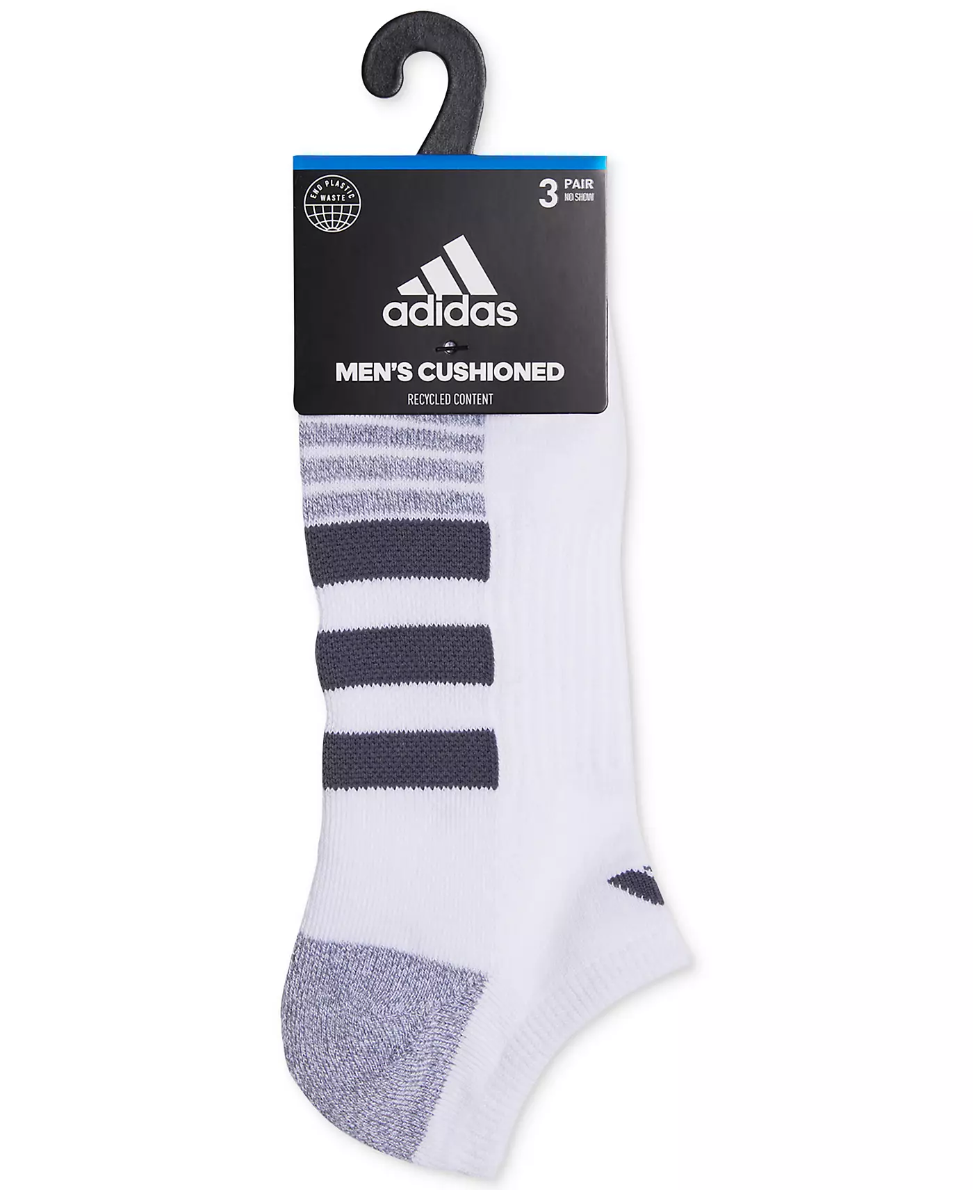 Мужские носки adidas 3 пары. Логотип No-Show