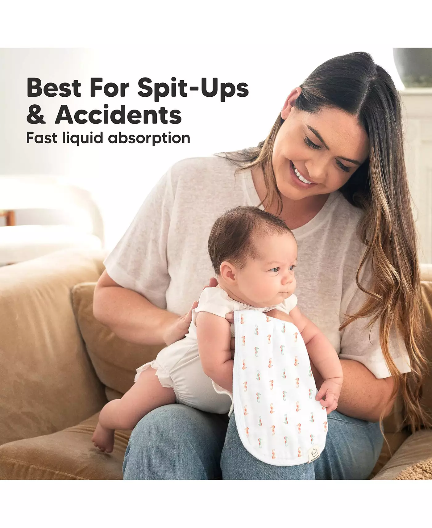 KeaBabies 5 упаковок мягких муслиновых пеленок для срыгивания для девочек и мальчиков, пеленки для срыгивания для младенцев, детская одежда для срыгивания