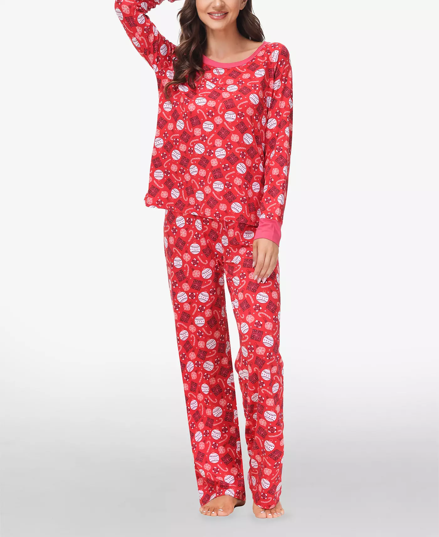 INK+IVY Женский свитер с длинными рукавами и штанами для дома, комплект из 2 шт.