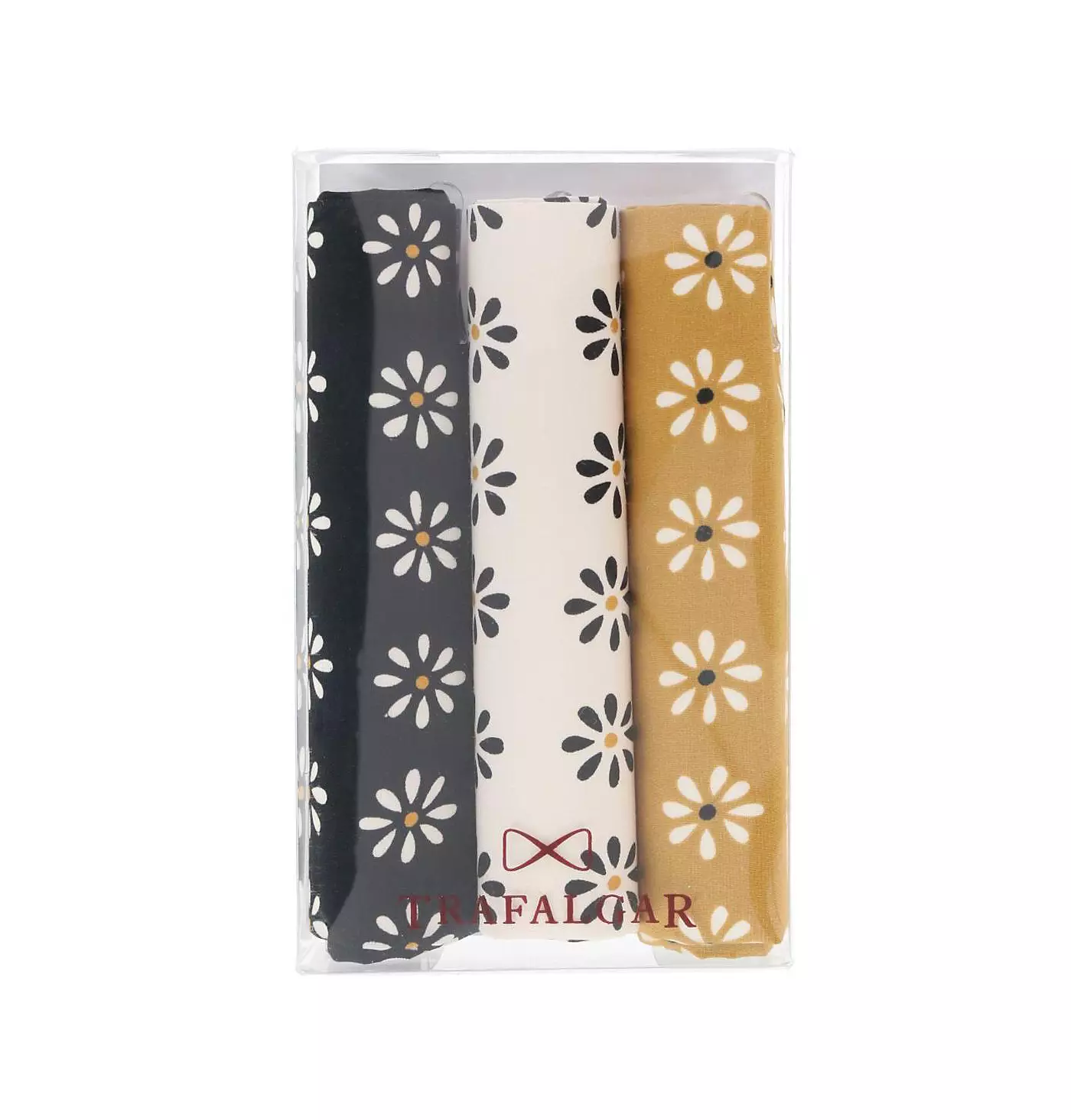 Мужские хлопковые носовые платки TRAFALGAR Mary's Rose Daisy (3 упаковки)