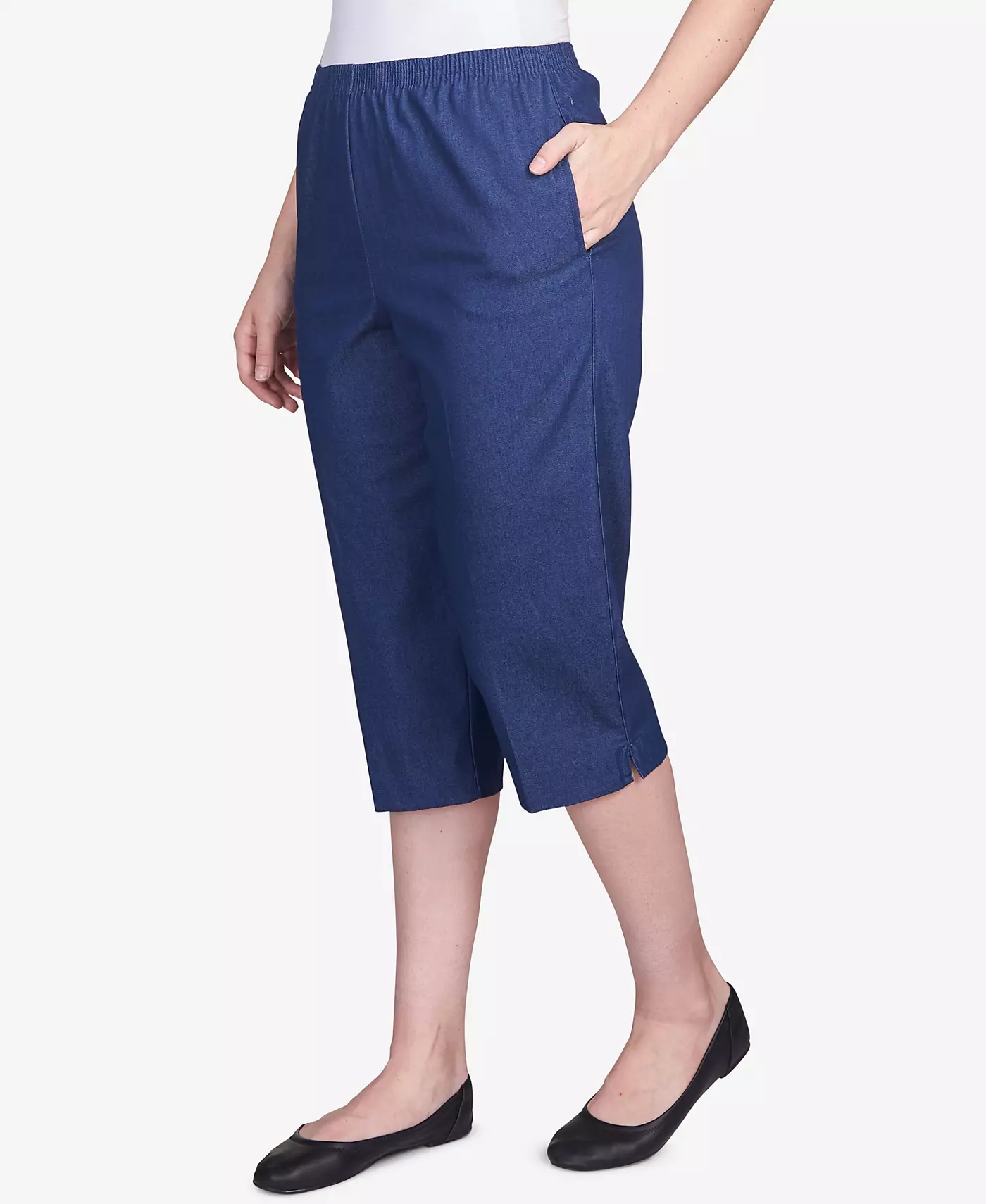 Джинсы-капри Alfred Dunner Petite Pull-On