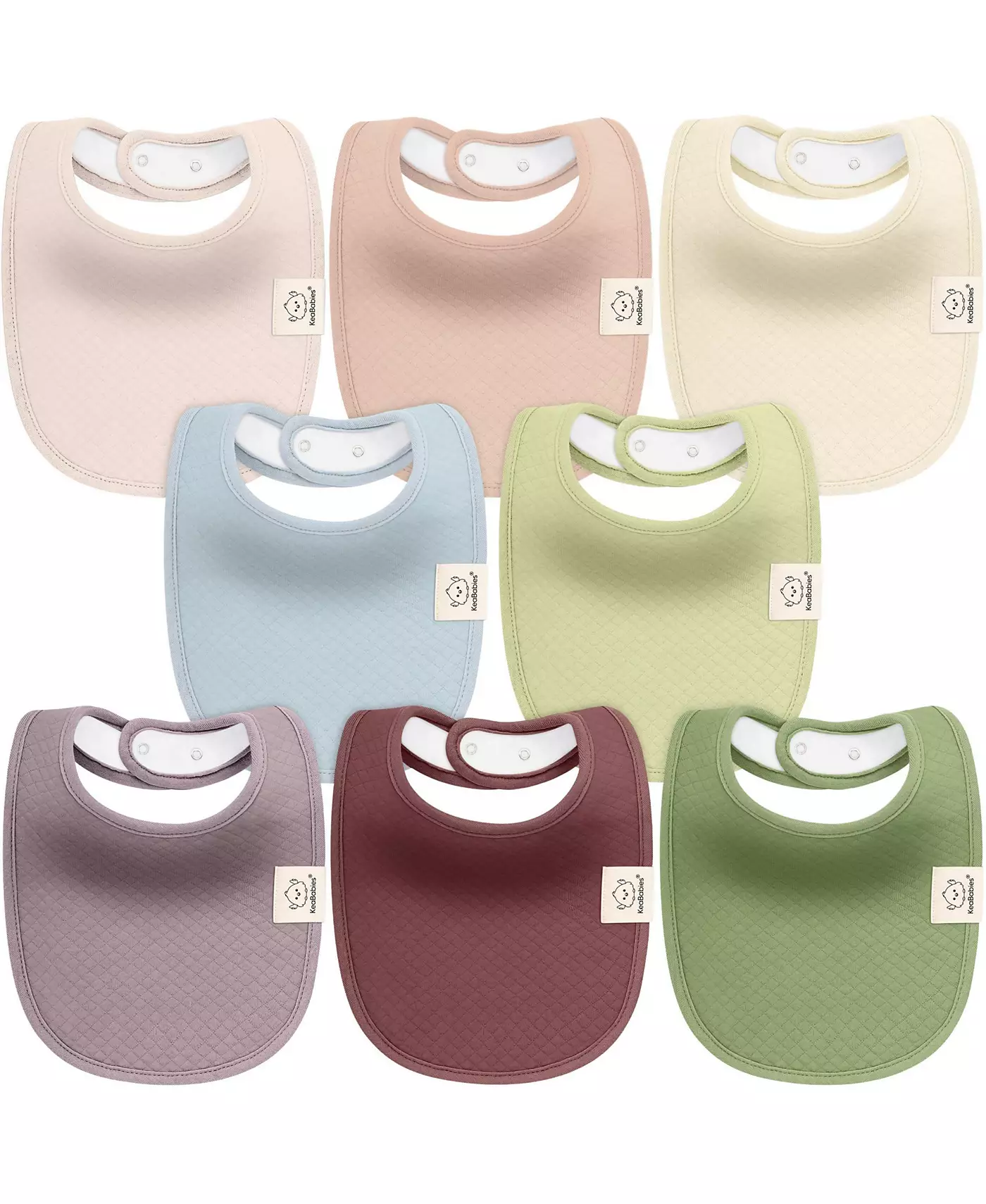 KeaBabies 8 шт. Органические детские нагрудники Quin для слюнотечения и прорезывания зубов, хлопковые нагрудники для слюнотечения, нагрудники для новорожденных мальчиков, нагрудники для девочек