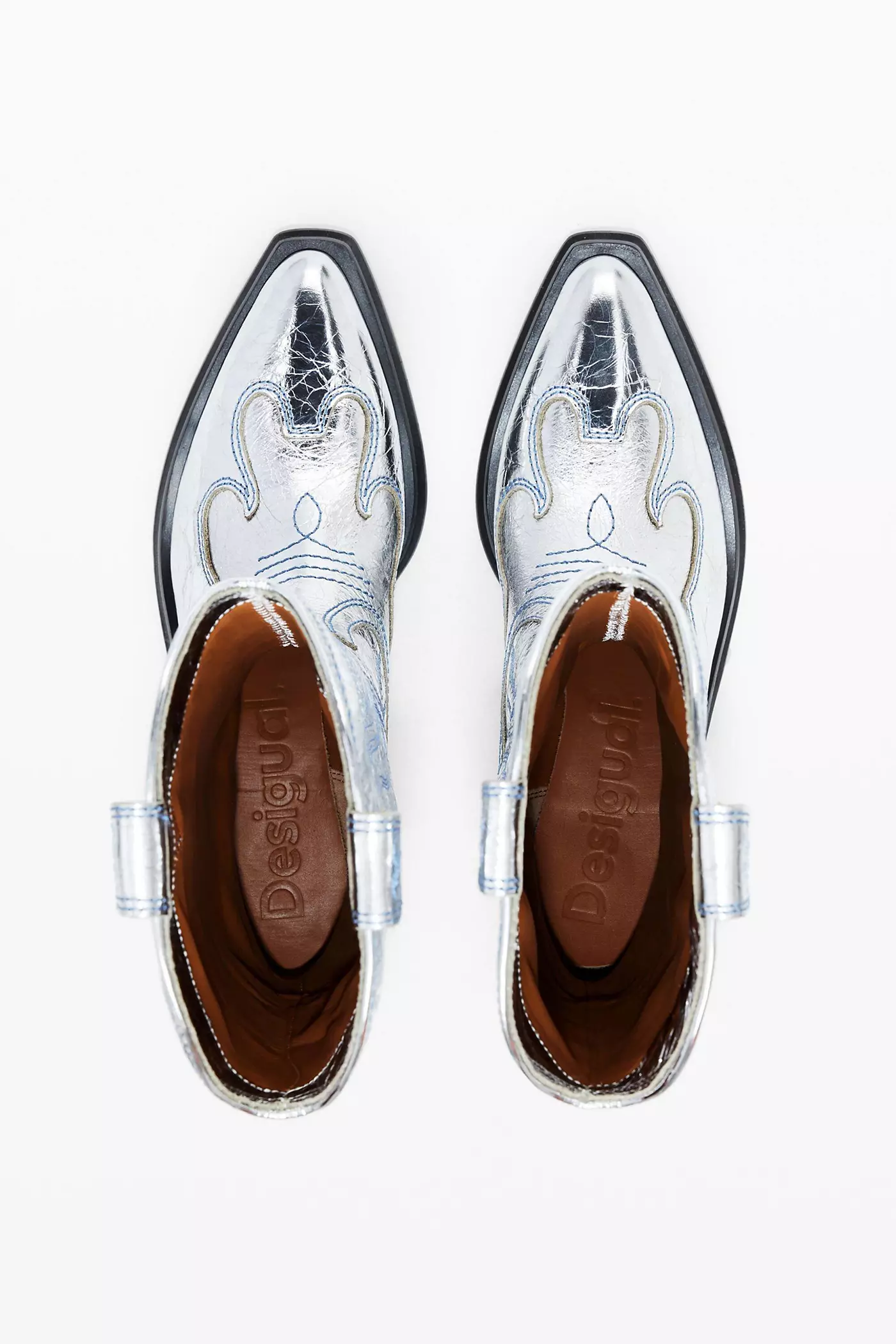 Женские ковбойские сапоги Desigual Metallic