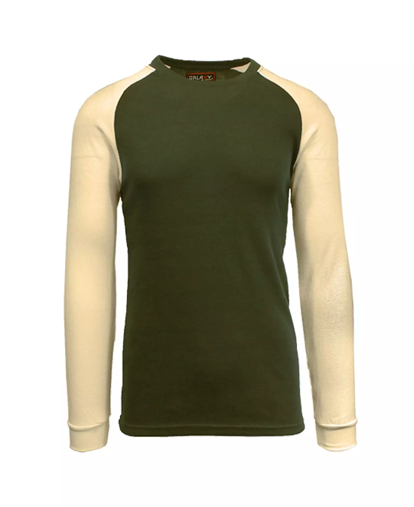 Мужская терморубашка Galaxy By Harvic с длинными рукавами и контрастной отделкой реглан на рукавах