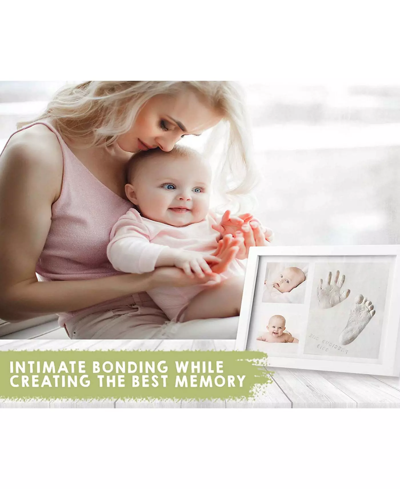 KeaBabies Solo Baby Hand and Foot Kit, детские фоторамки на память, набор для создания отпечатков ручек, подарки для новорожденных девочек и мальчиков