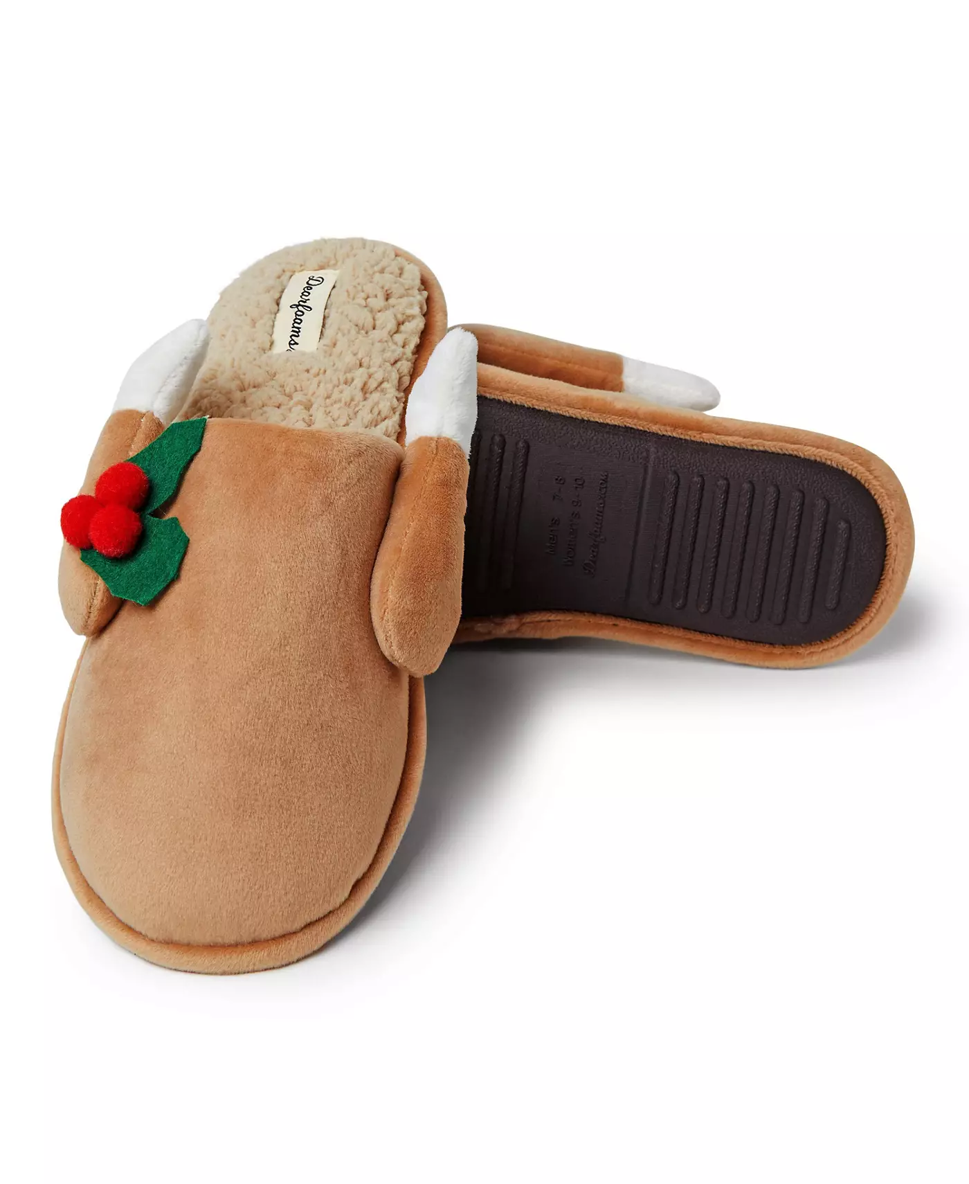 Мужские тапочки Dearfoams Carson Holiday Thanksgiving Turkey Scuff