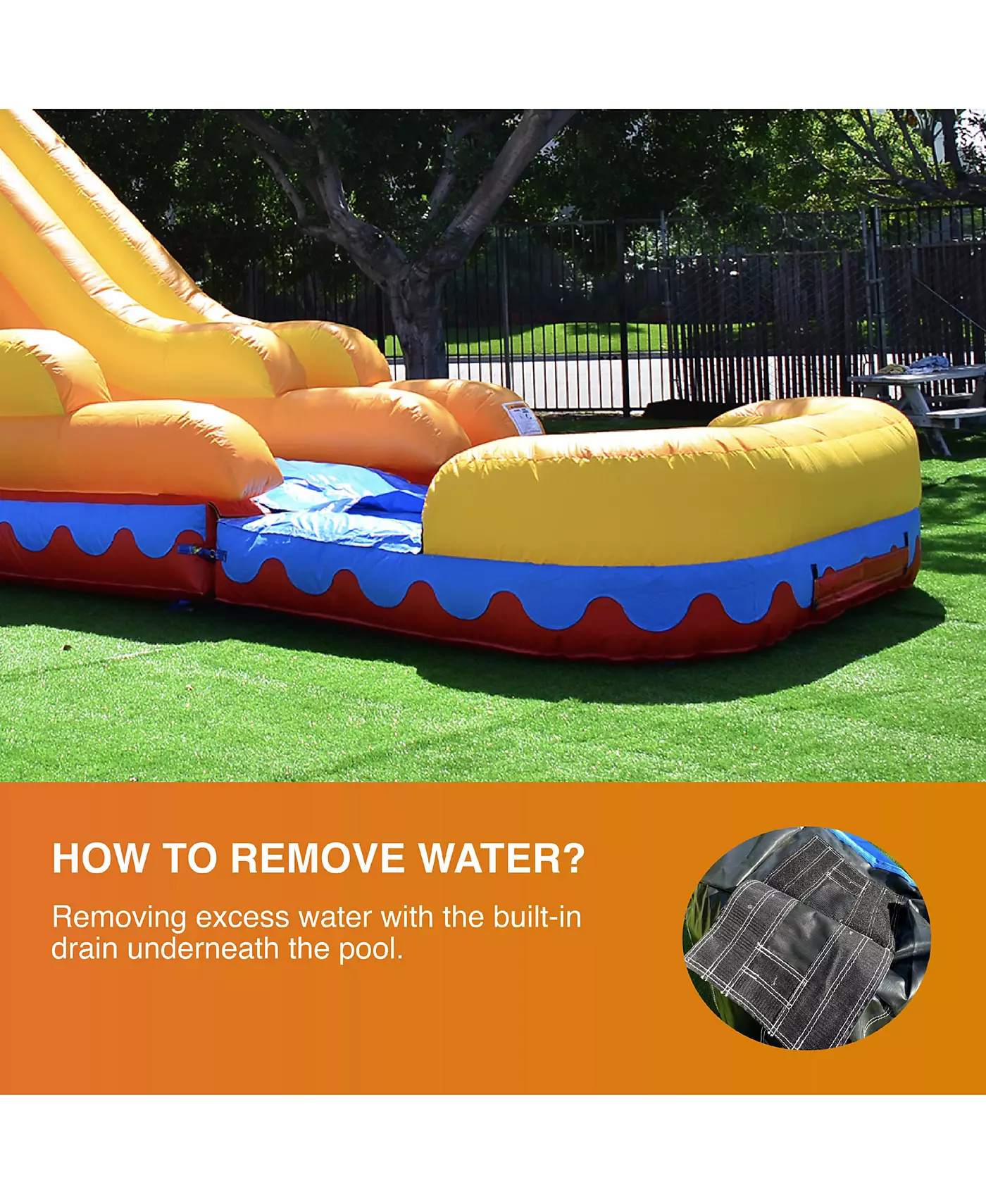 Jumporange Коммерческий надувной 18-футовый Радужный Облако Супер Вечеринка Водная Горка, 100% ПВХ-ВИНИЛА С Воздуходувкой