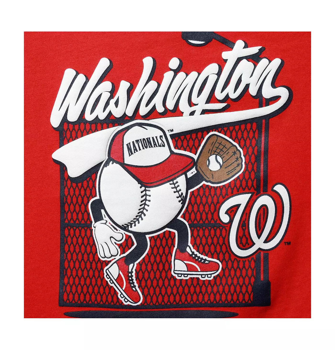 Outerstuff Красная футболка Washington Nationals On the Fence для мальчиков и девочек