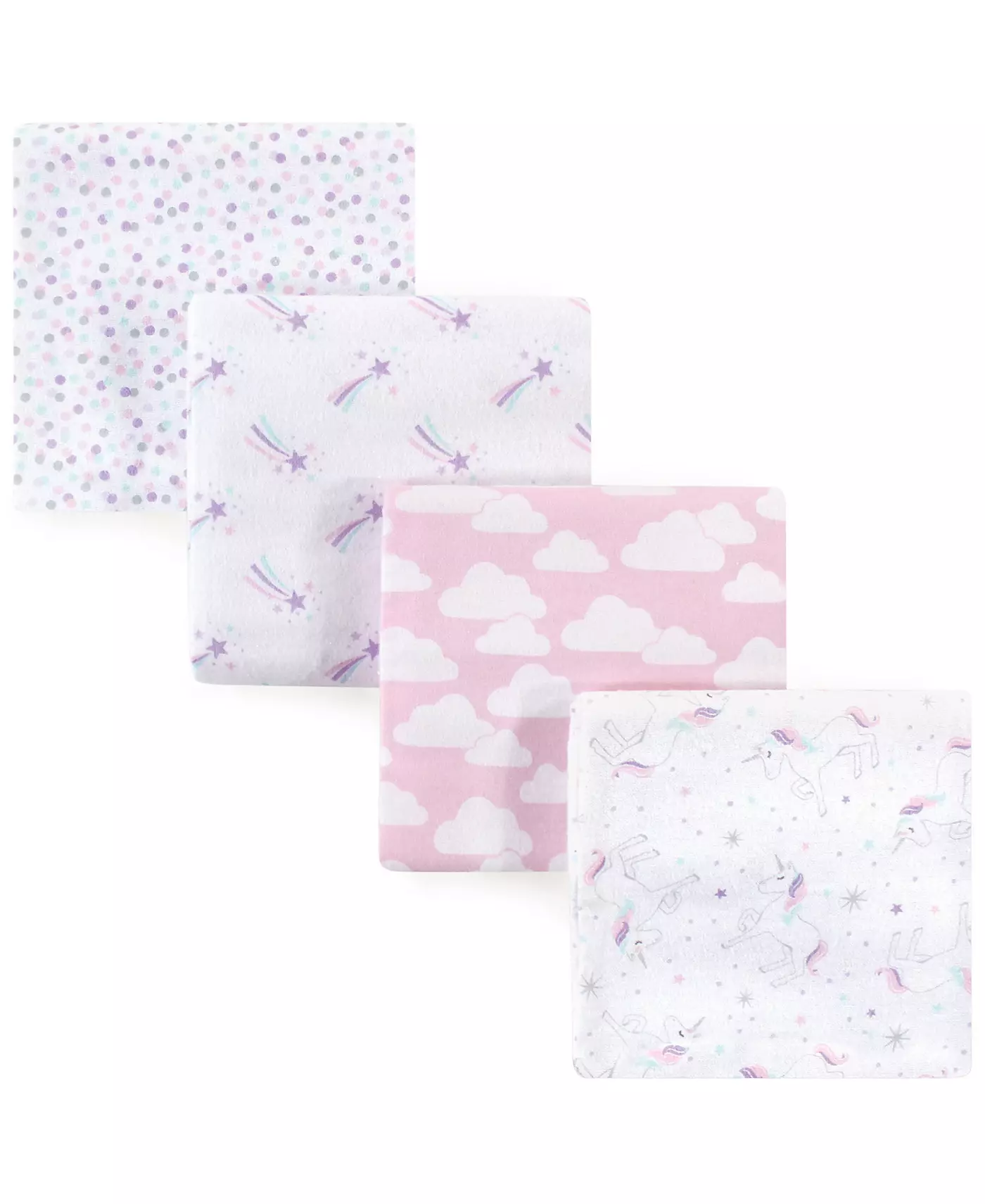 Hudson Baby Младенческая девочка Хлопок Фланель Прием