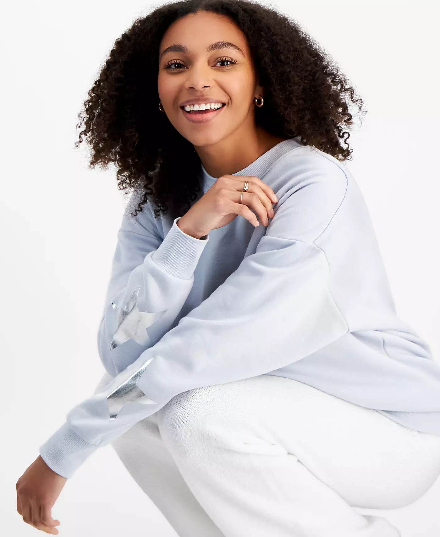 Толстовка с круглым вырезом из флиса с рисунком Self Esteem Juniors