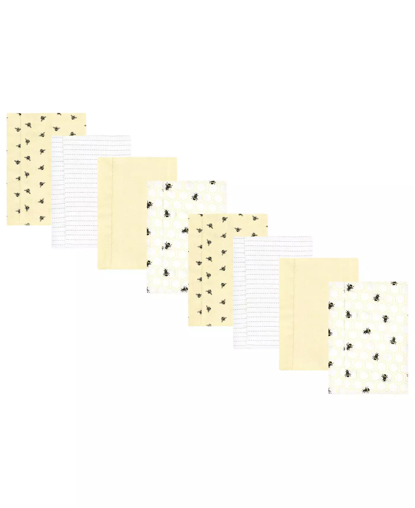 Пеленки для срыгивания Hudson Baby для мальчиков и девочек из хлопка и полиэстера, 8 шт. в упаковке, Honey Bee, один размер